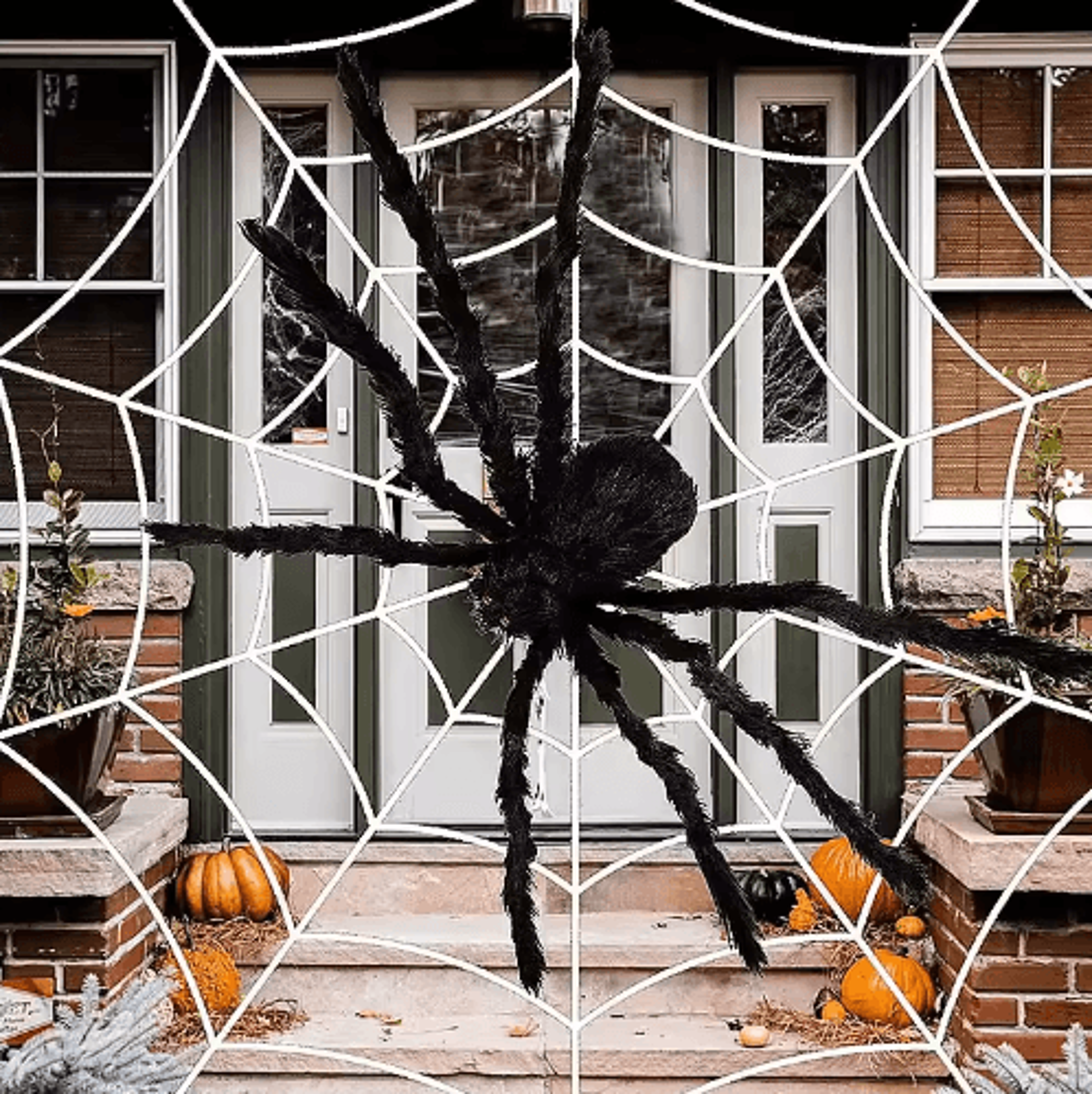 30–200cm giant black halloween spider – indoor & outdoor haunted house horror decoration