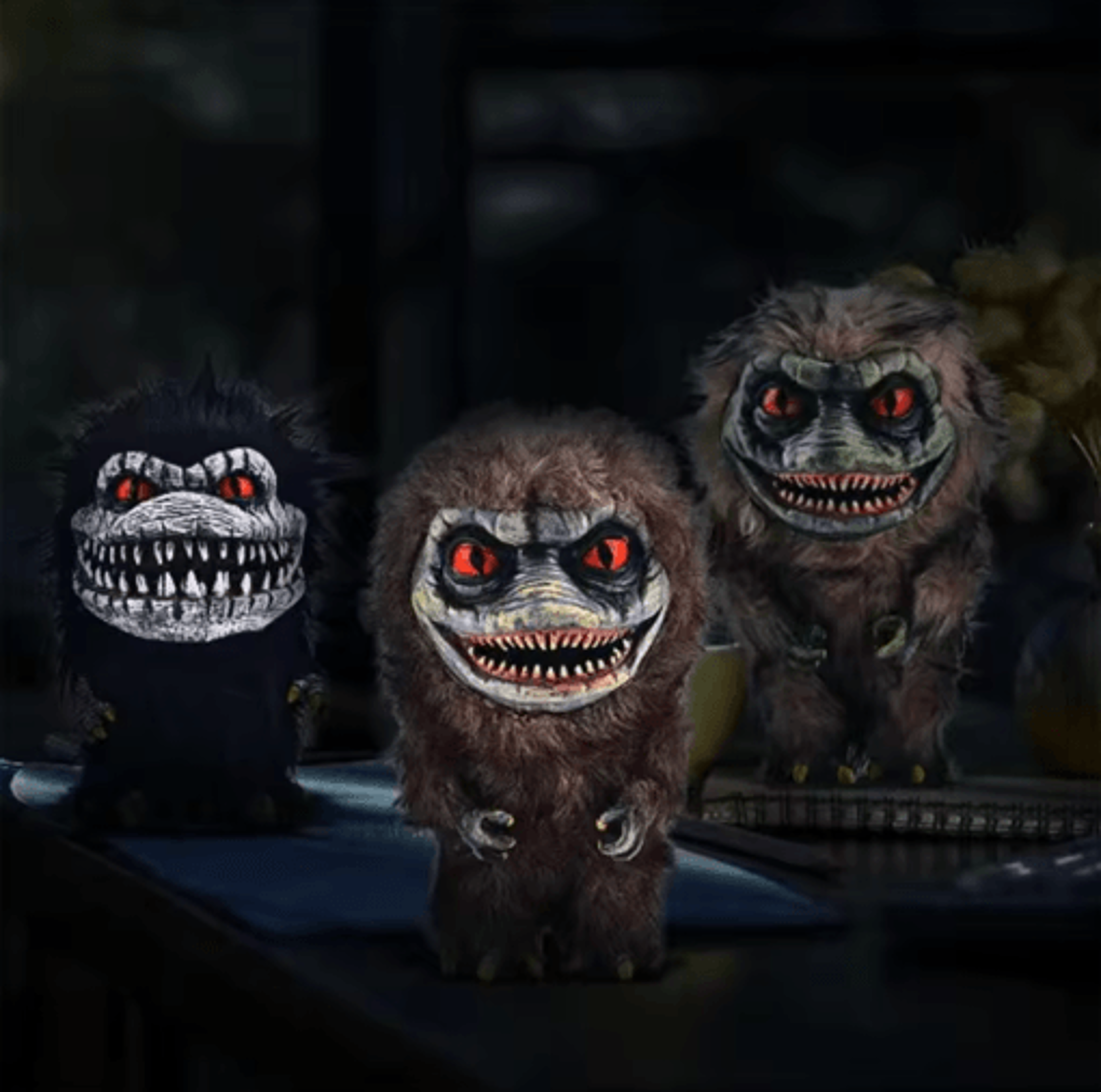 creepy alien monster plush doll – funny ugly horror critter stuffed toy & halloween party prop