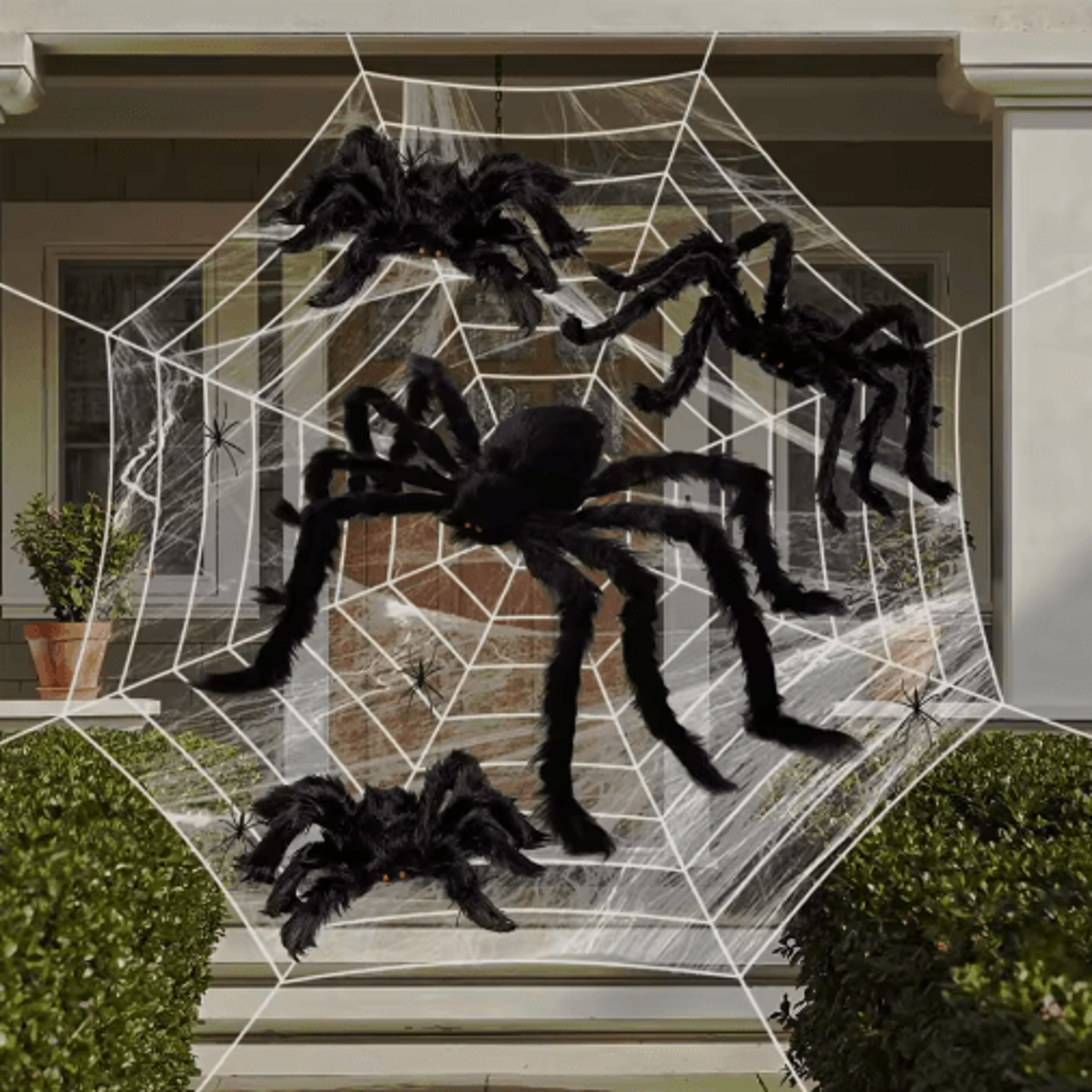 30/90/150cm giant black halloween spider – scary haunted house, bar & outdoor horror decoration