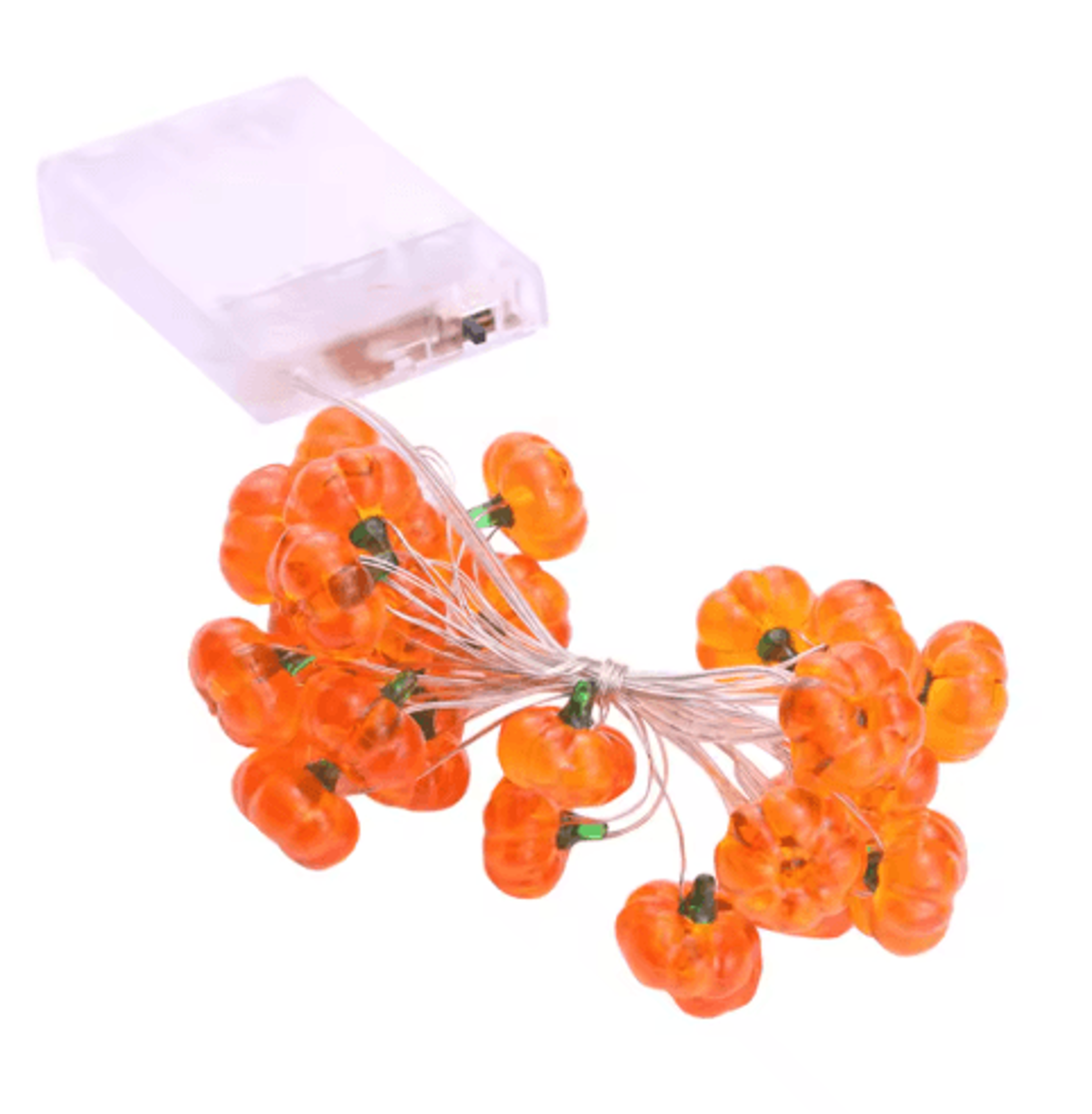 pumpkin & horror eyeball led string lights – 20/40 led usb halloween party garland for home & bar decor