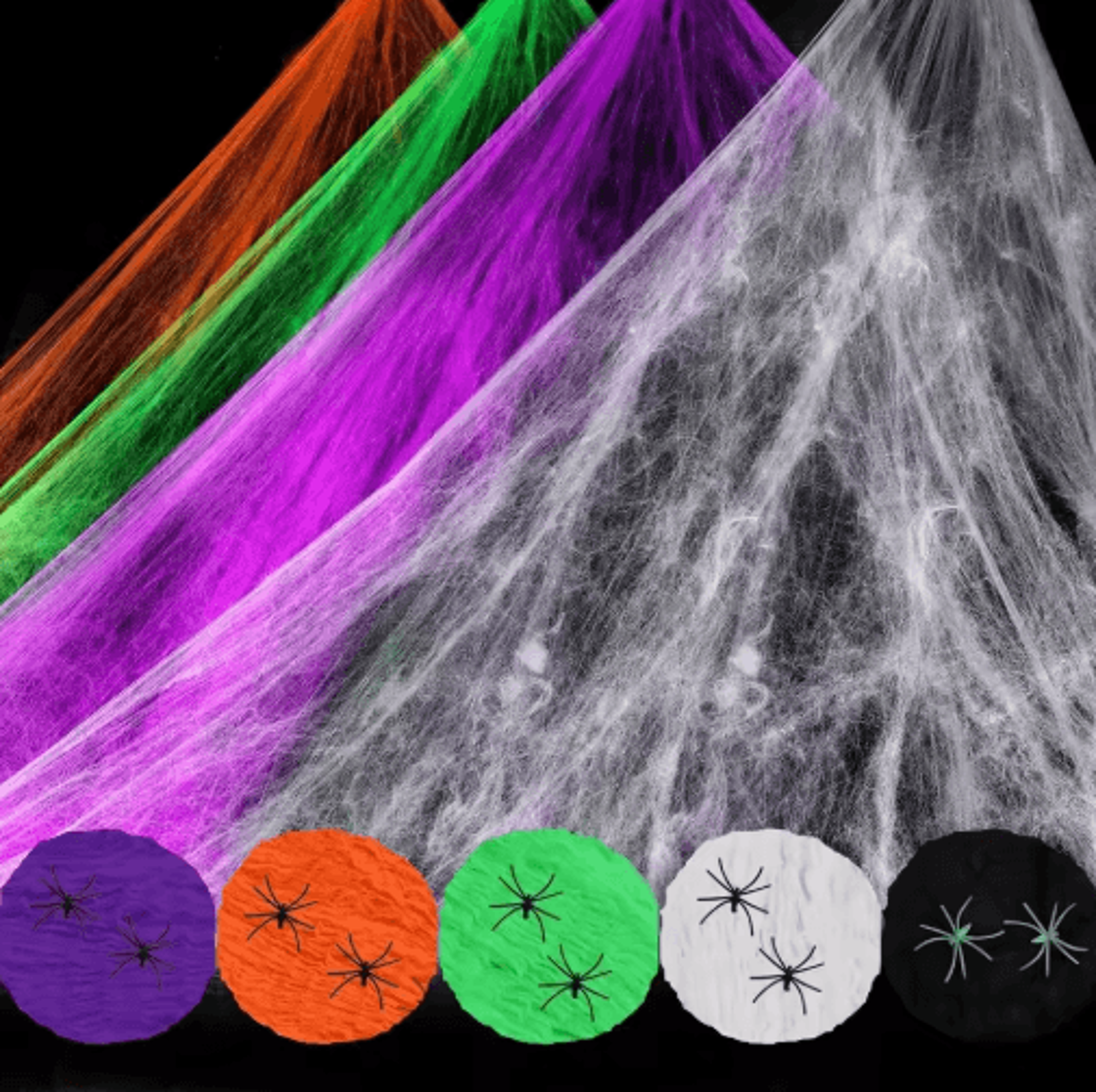 white stretchy artificial spider web – scary halloween cobweb for haunted house party decor