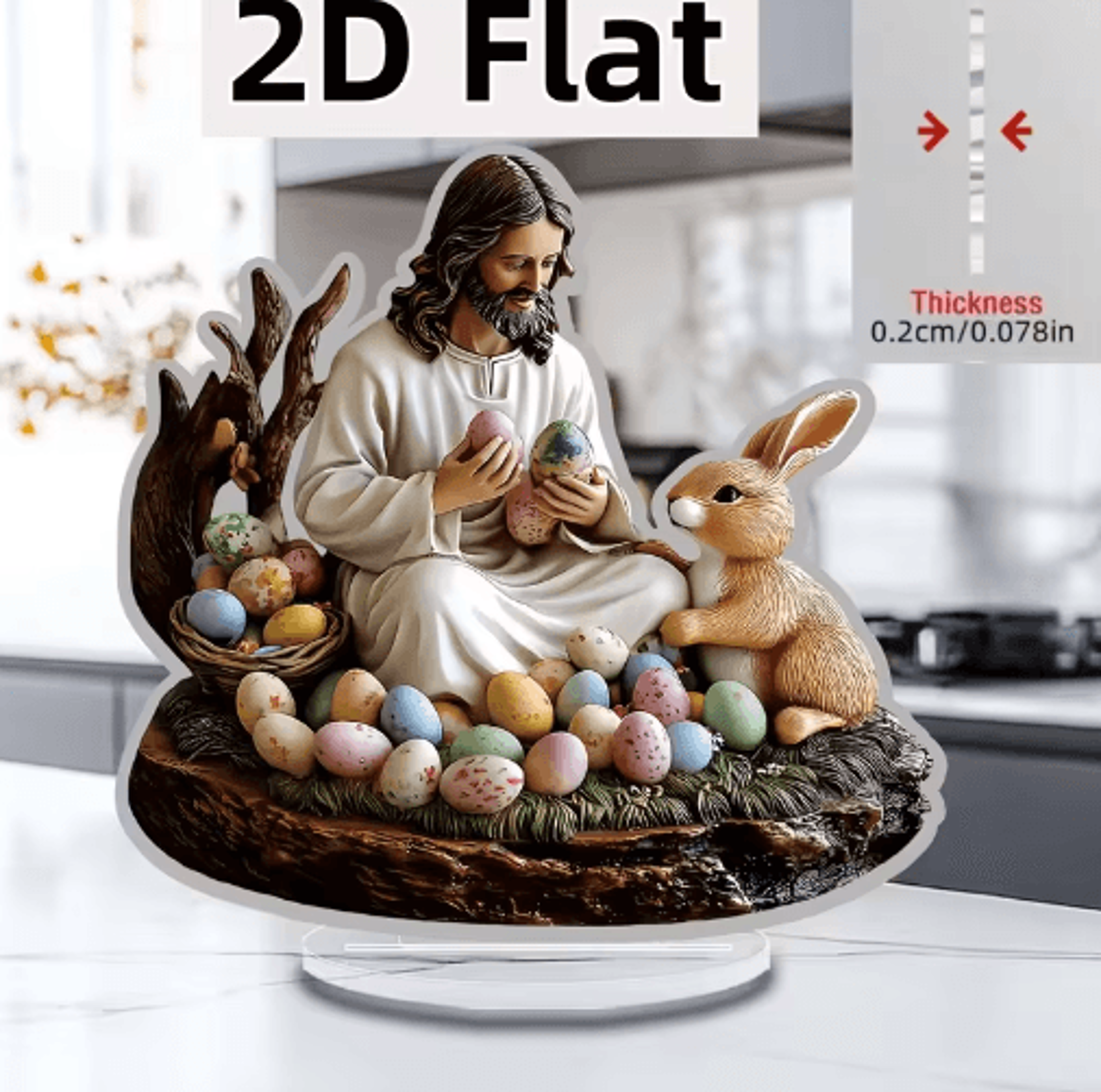 jesus nativity scene figurine – newborn religious desktop statue for christmas & home decor