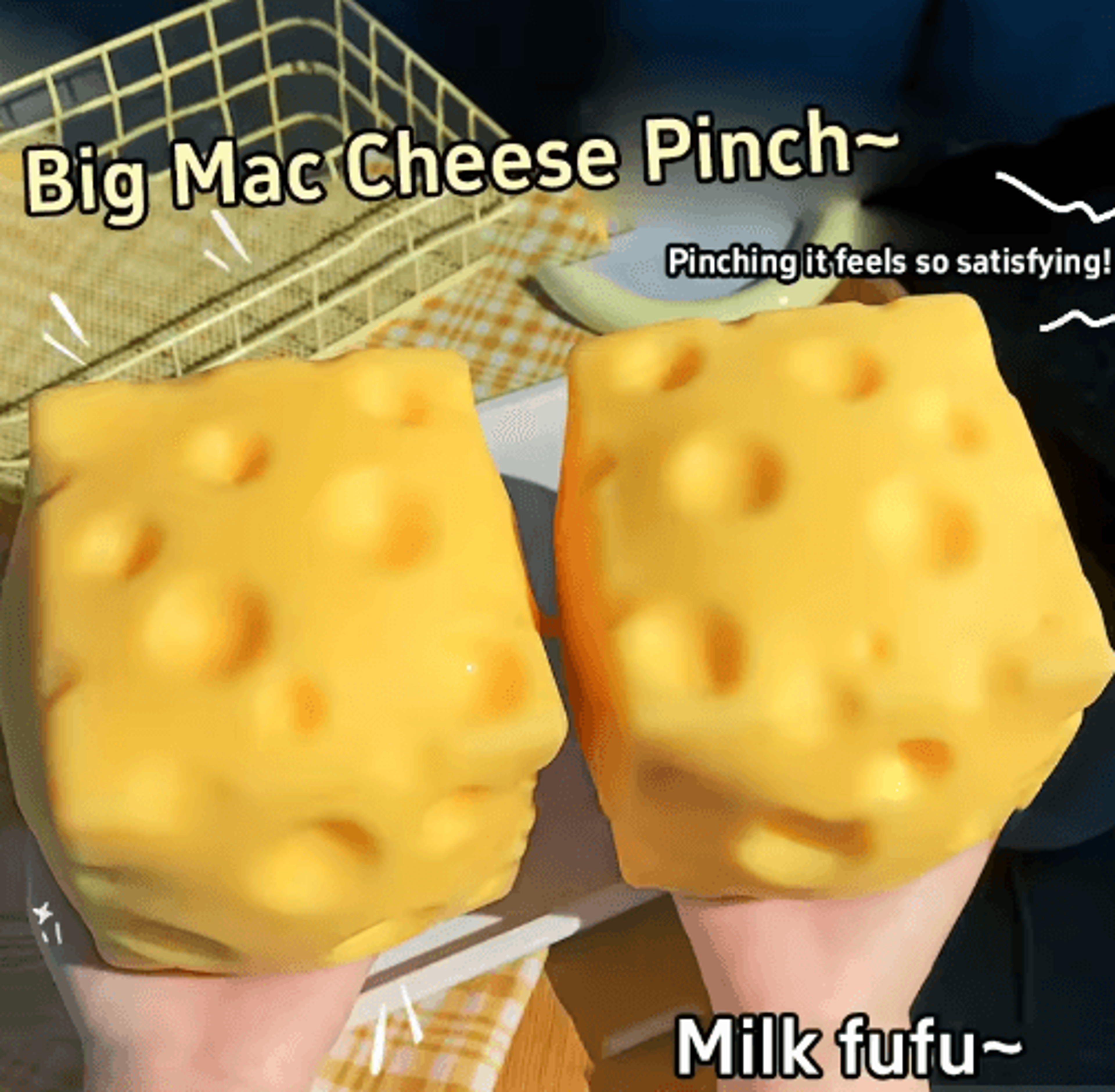 5cm cheese squishy fidget toy – slow-rebound shapeable squeeze ball & funny novelty gift