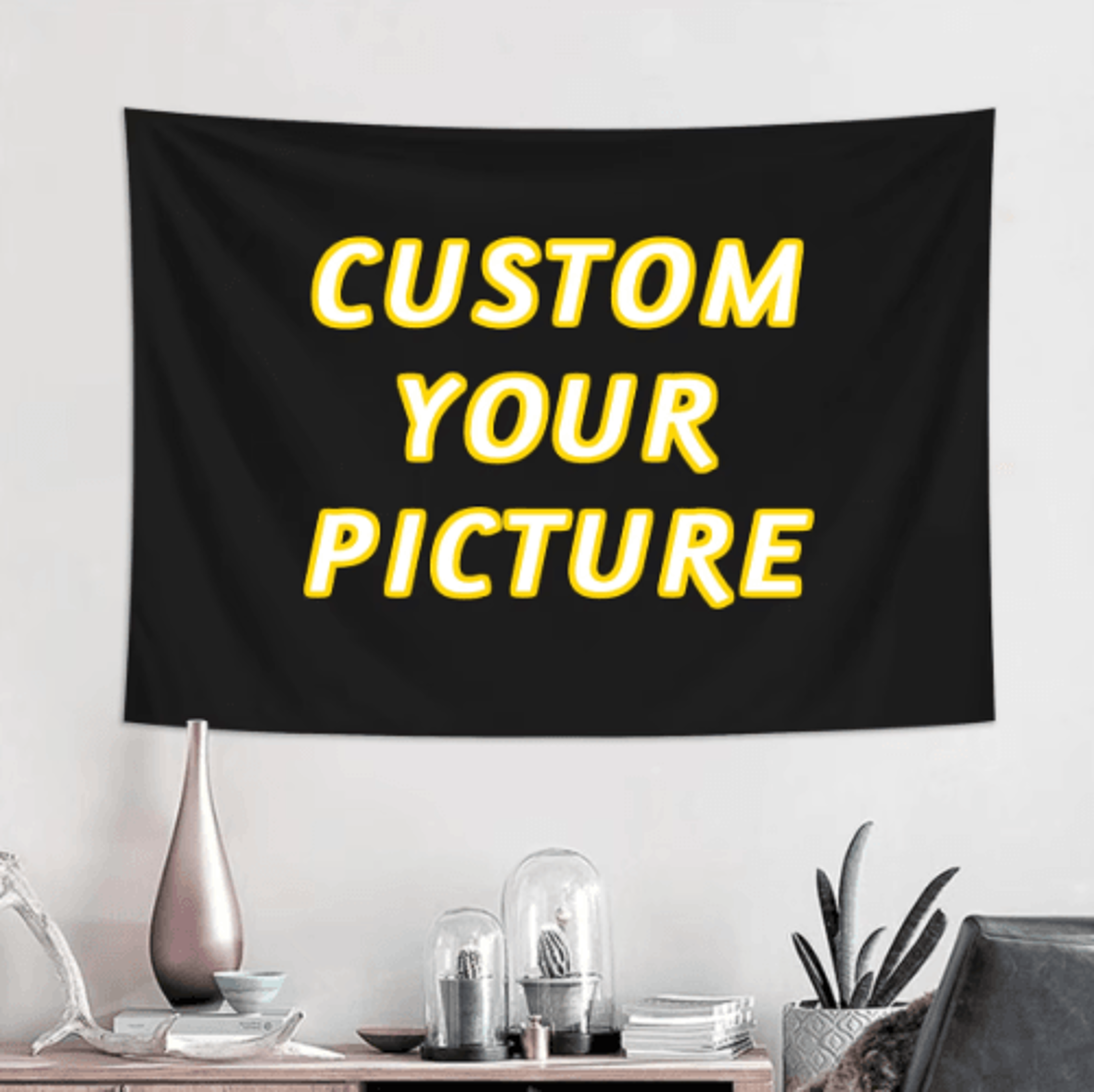 custom personalized tapestry & banner – logo backdrop, custom poster & event wall decoration