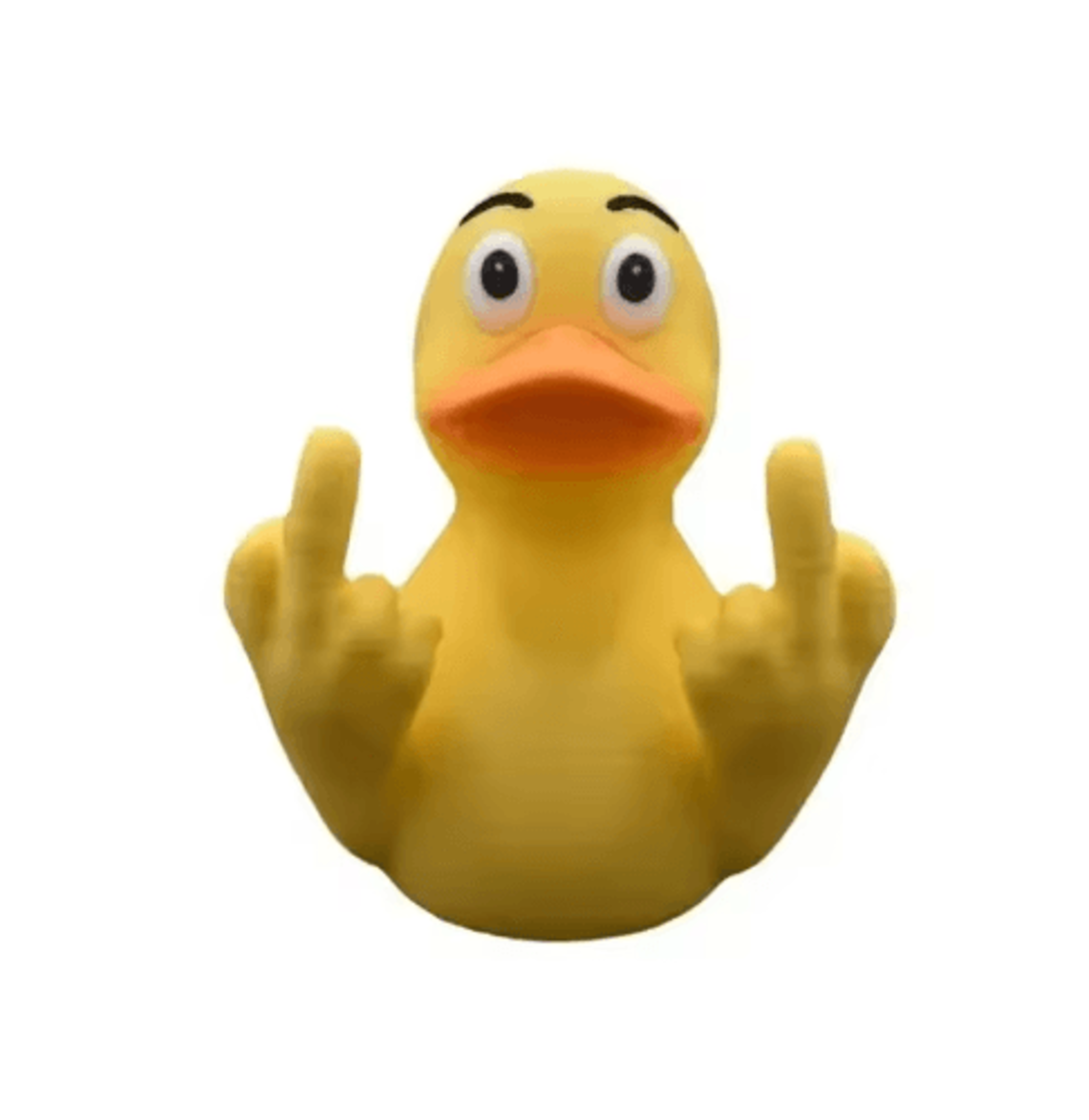 funny middle finger duck statue – cute resin duck figurine for desk, home & garden decor