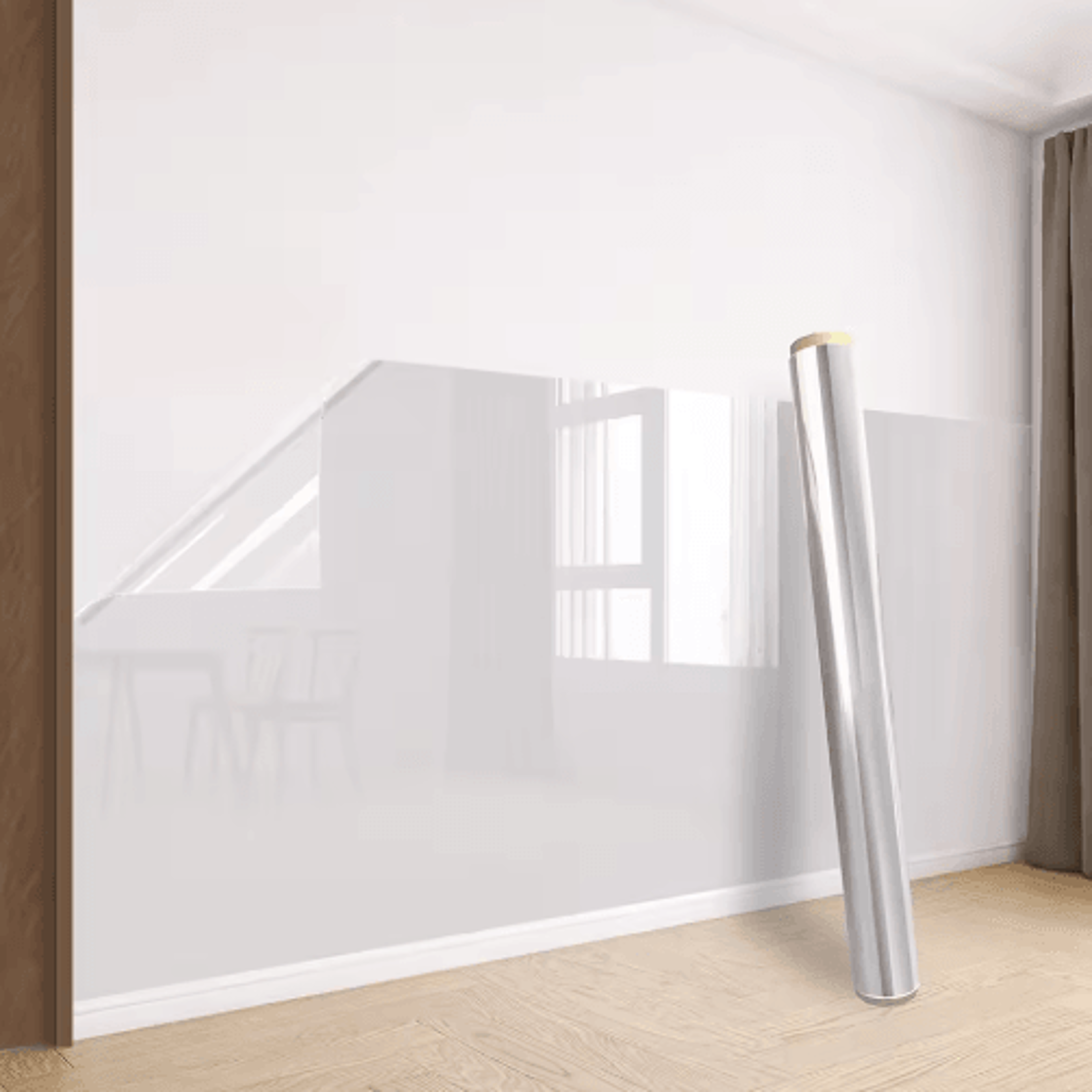 45cm transparent electrostatic wall protective film – waterproof non-adhesive wall protector