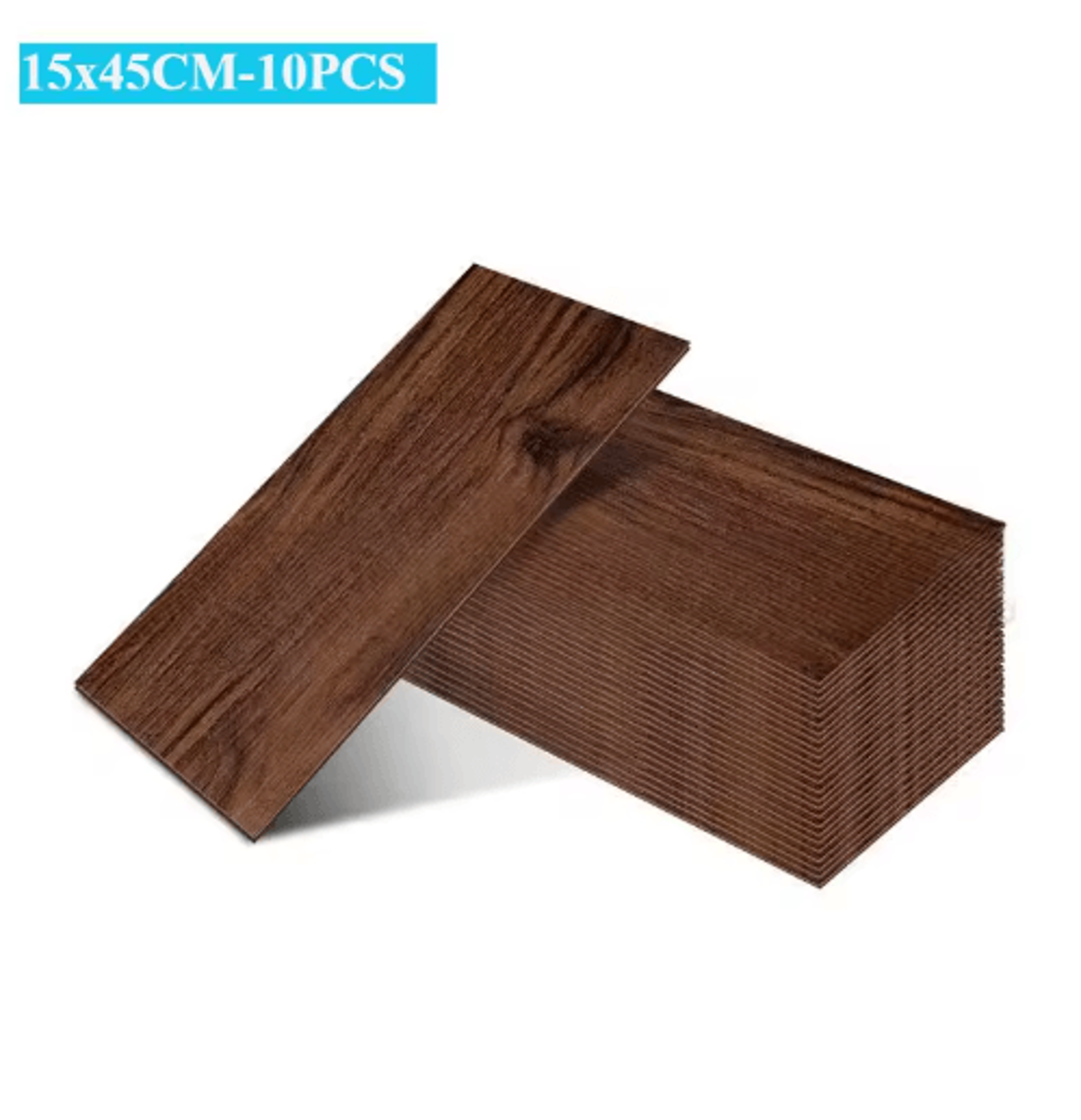 10pcs 45x15cm wood grain peel and stick floor tiles – waterproof pvc flooring