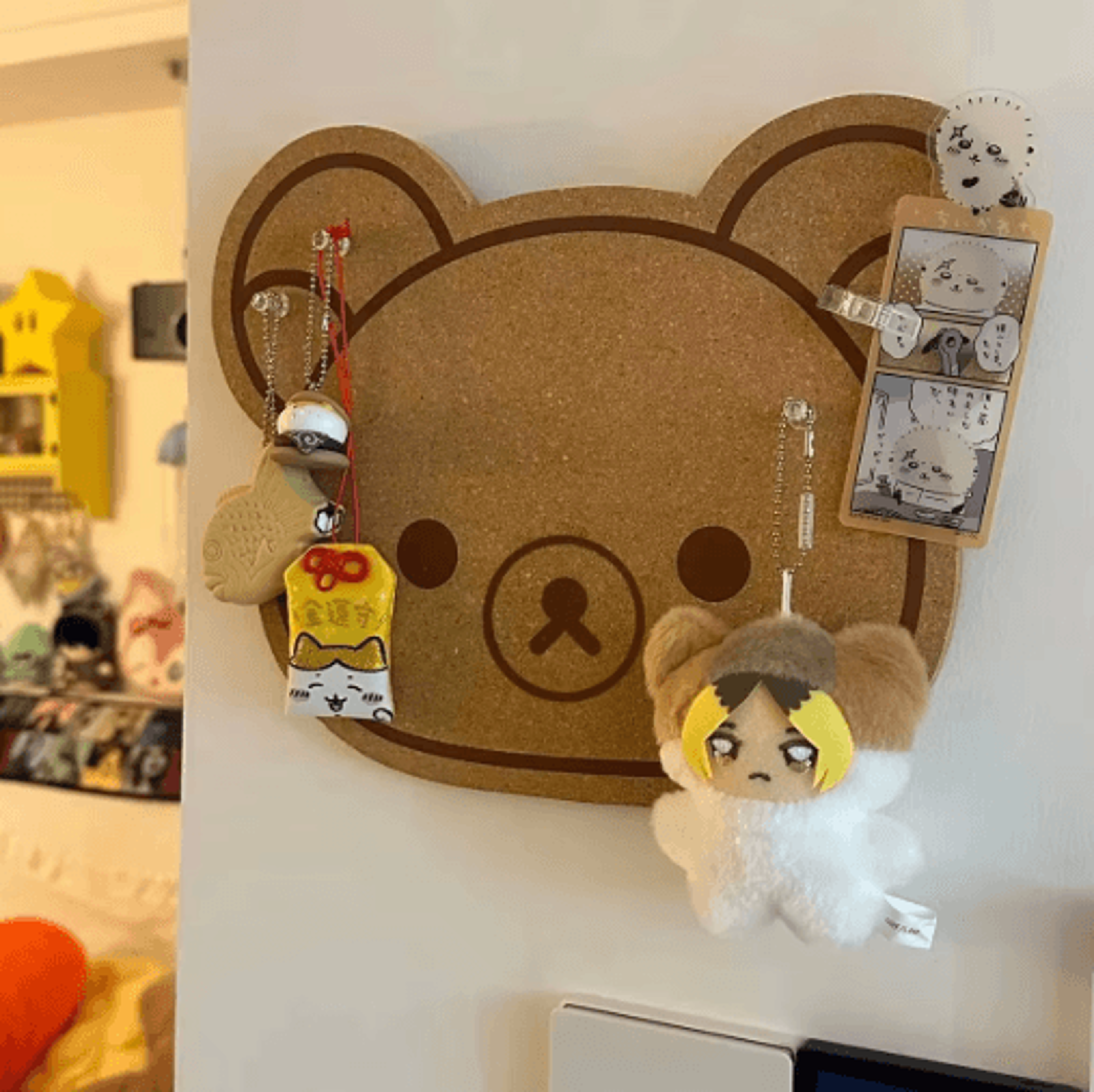 cute bear felt wall board – cartoon kids room wall decor