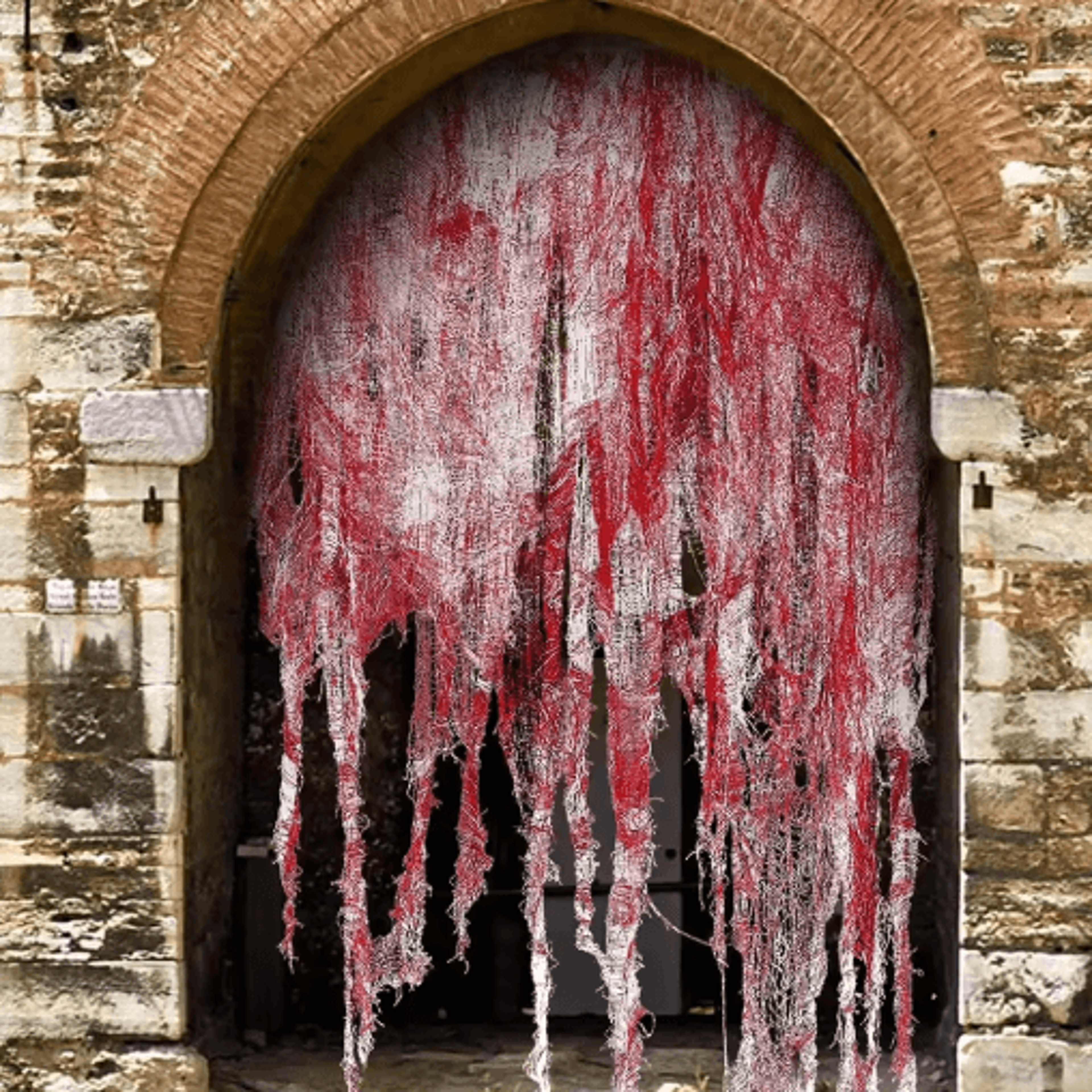 halloween bloody gauze decoration – horror cloth for haunted house & doorways