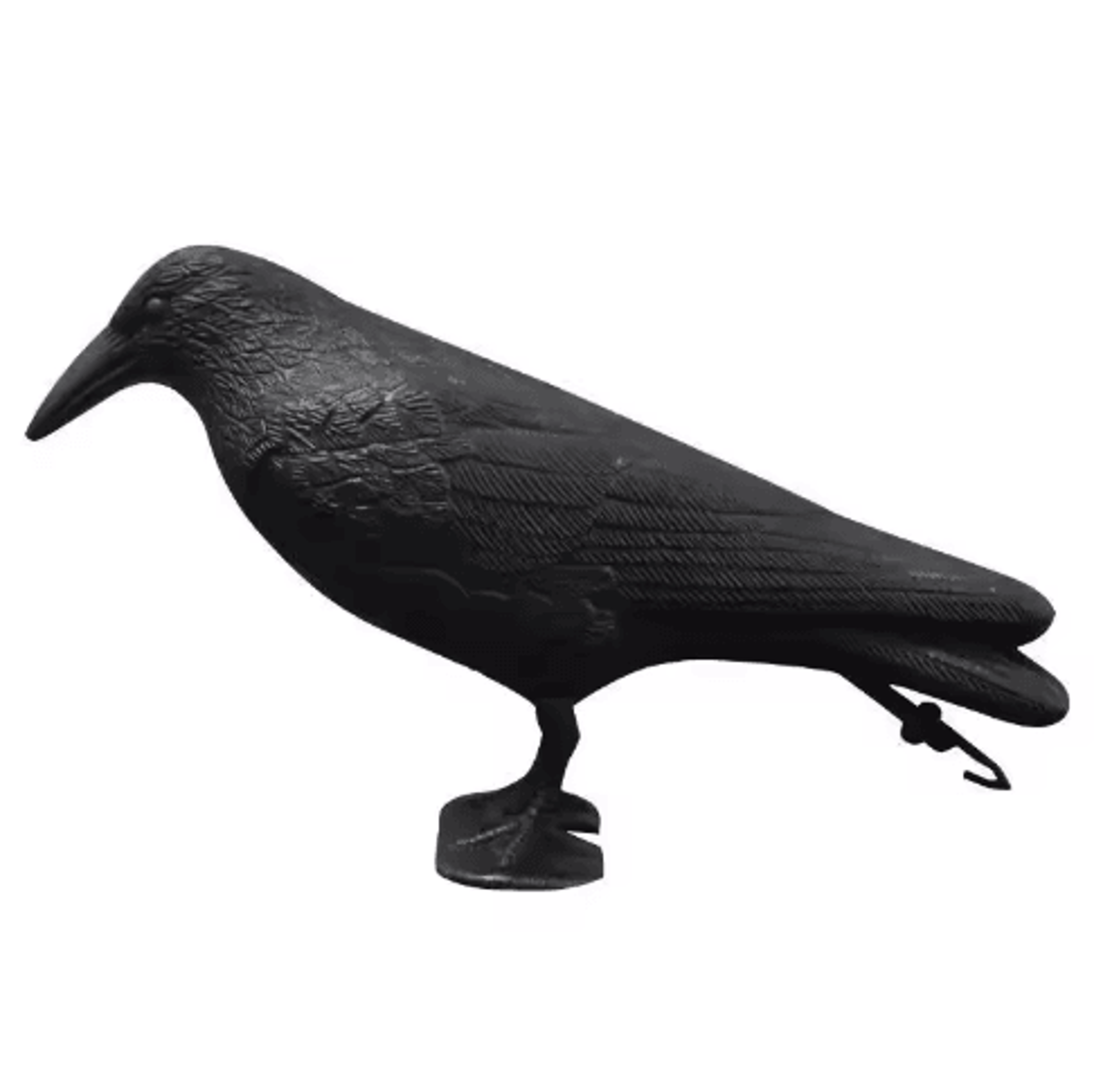 realistic black crow decoy – raven bird repellent & outdoor garden decor