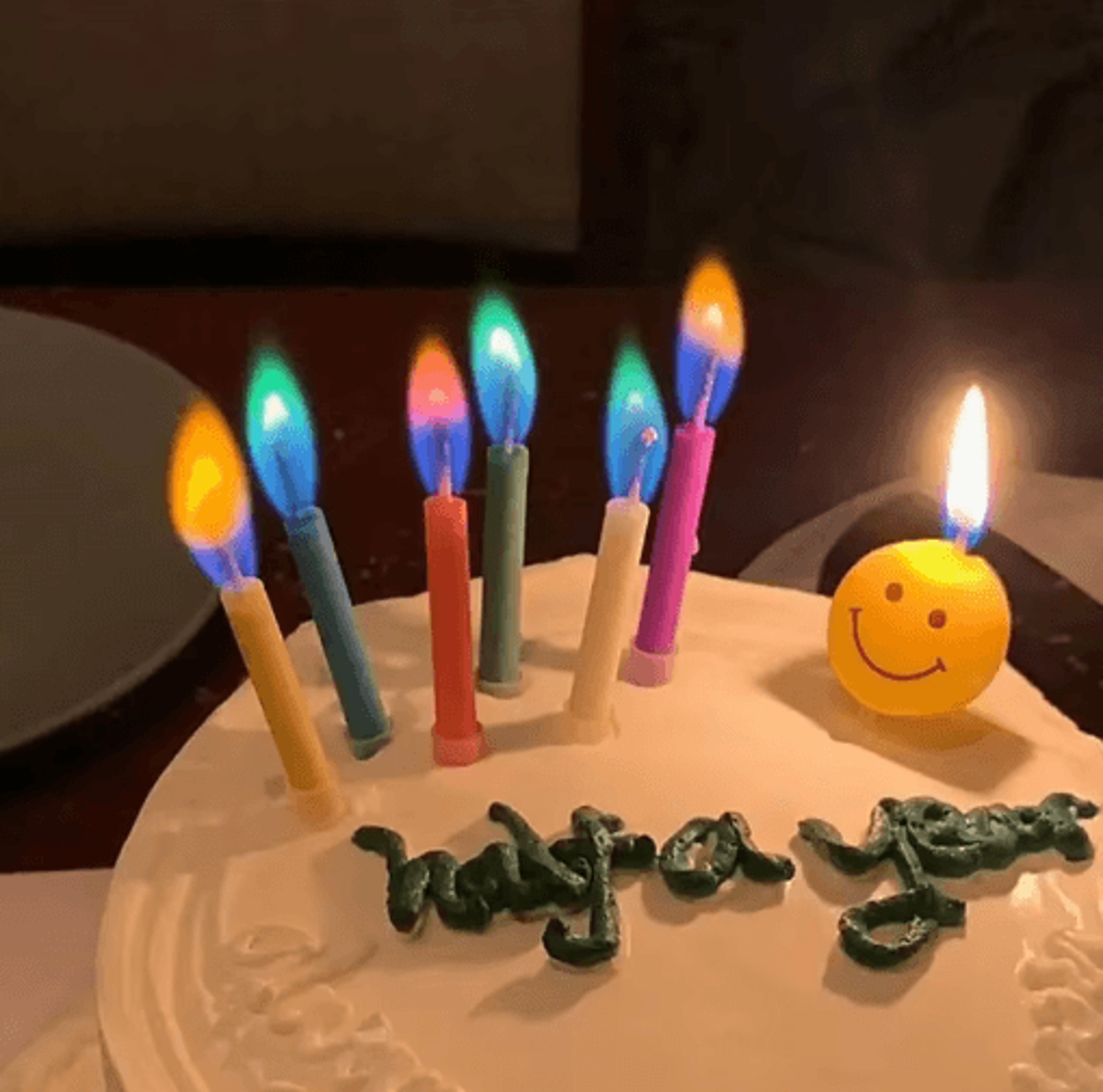 5/12 pack colorful flame birthday candles – multicolor cake & party candles