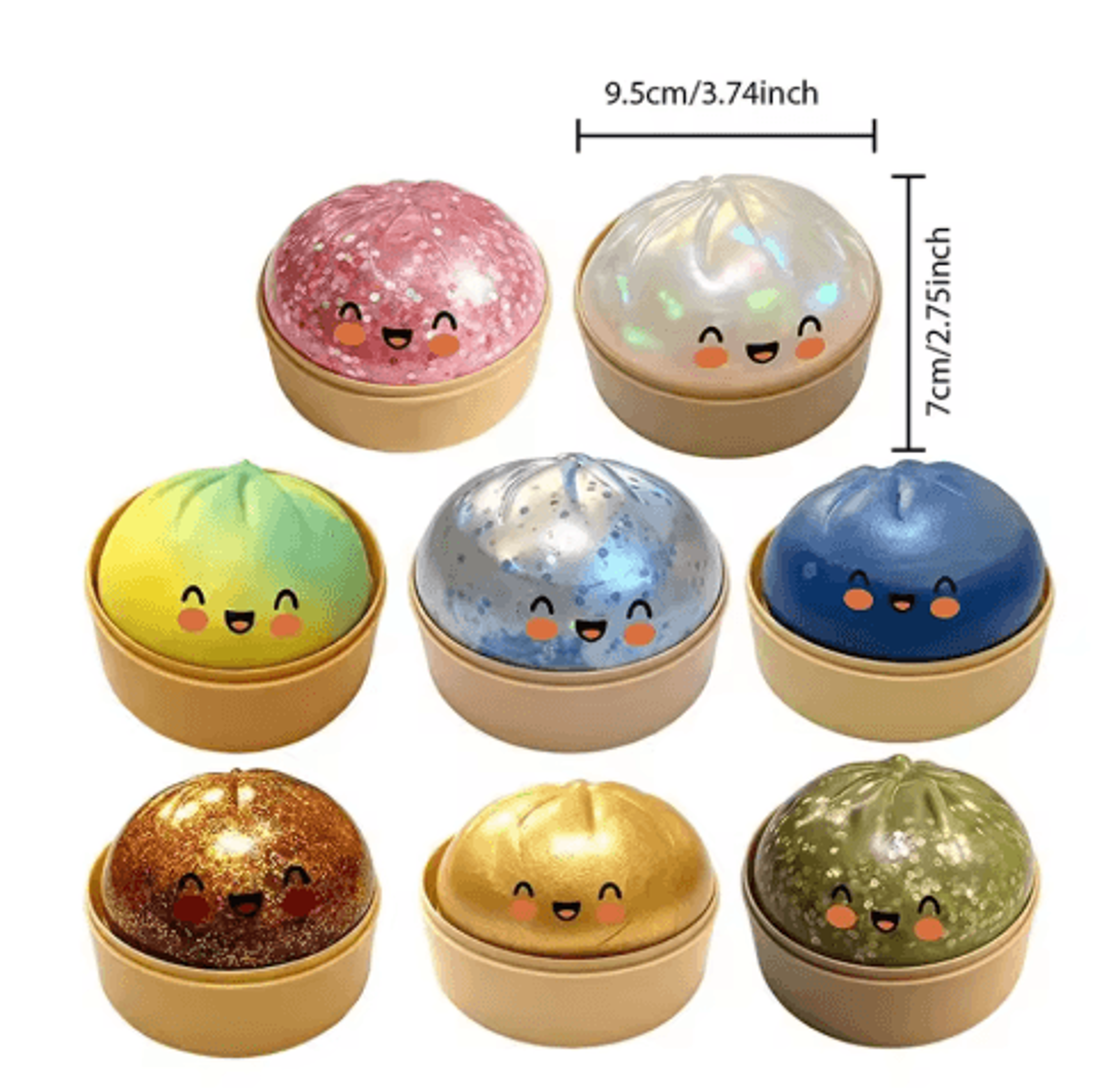 simulation dumpling squishy toy – slow rebound stress relief fidget