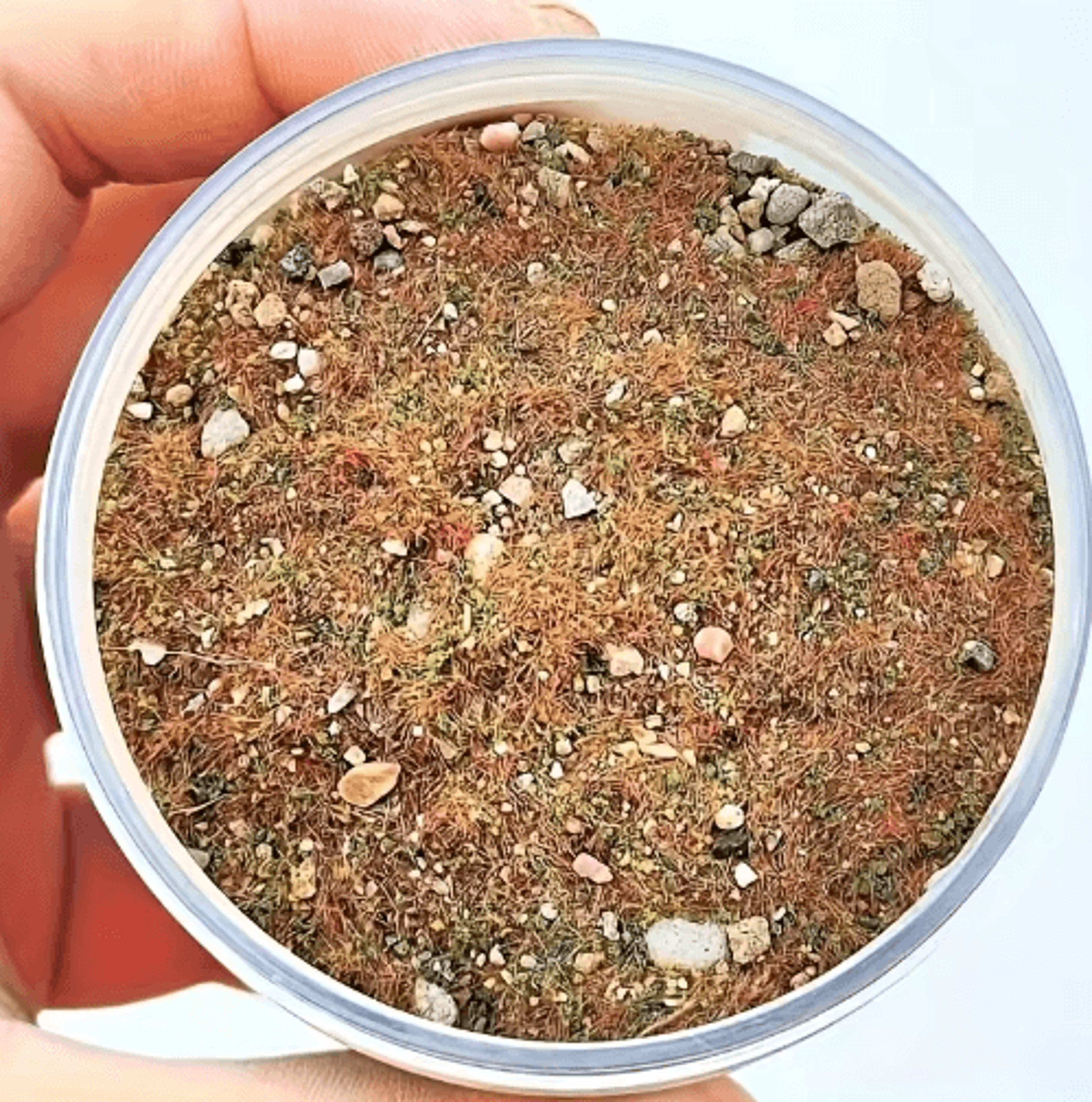 30g diorama grass powder with stone mix for realistic miniature scenery
