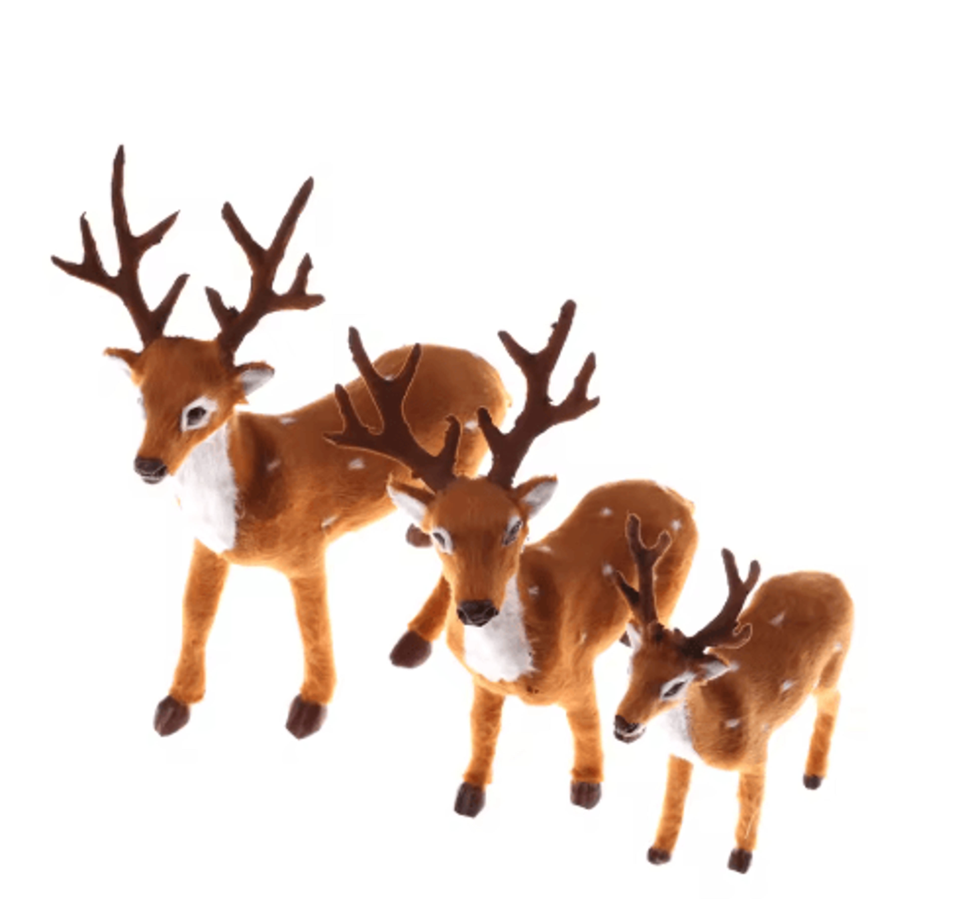 plush christmas reindeer decoration for festive home decor
