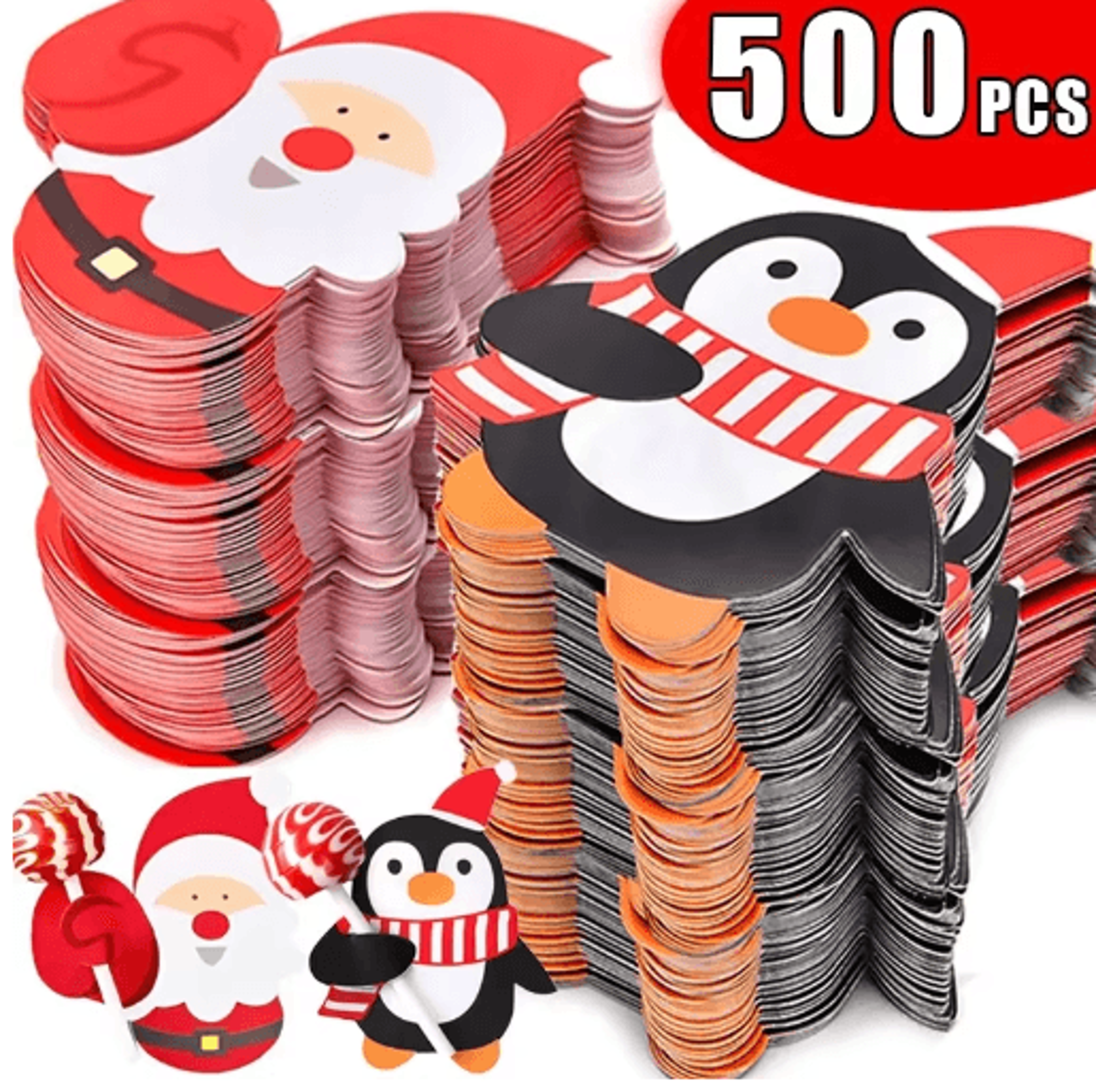 christmas lollipop holder cards for kids candy gifts