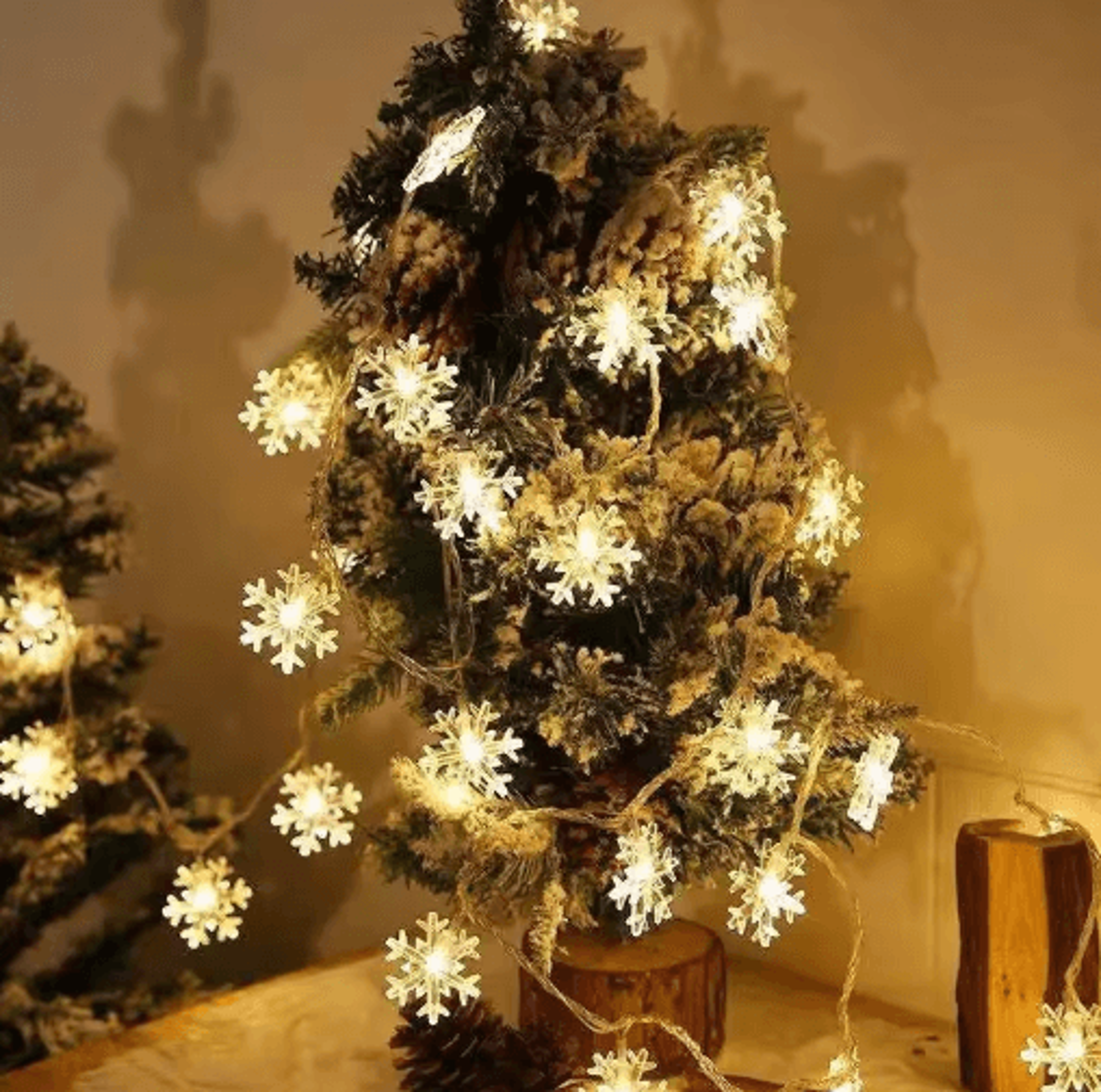 10/20/40 led snowflake string lights for christmas decor