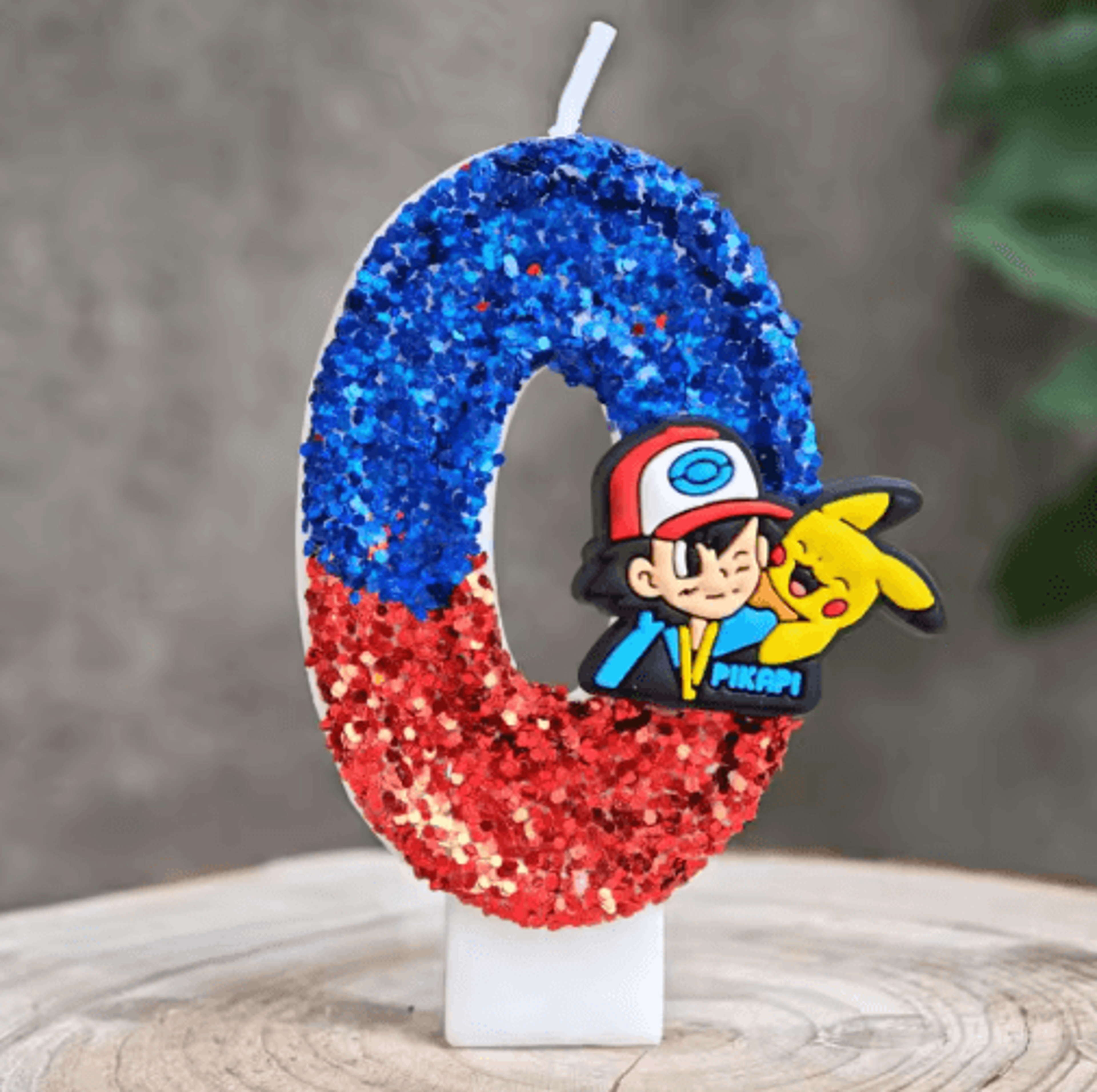 cute pokemon pikachu birthday cake candle and anime party decoration