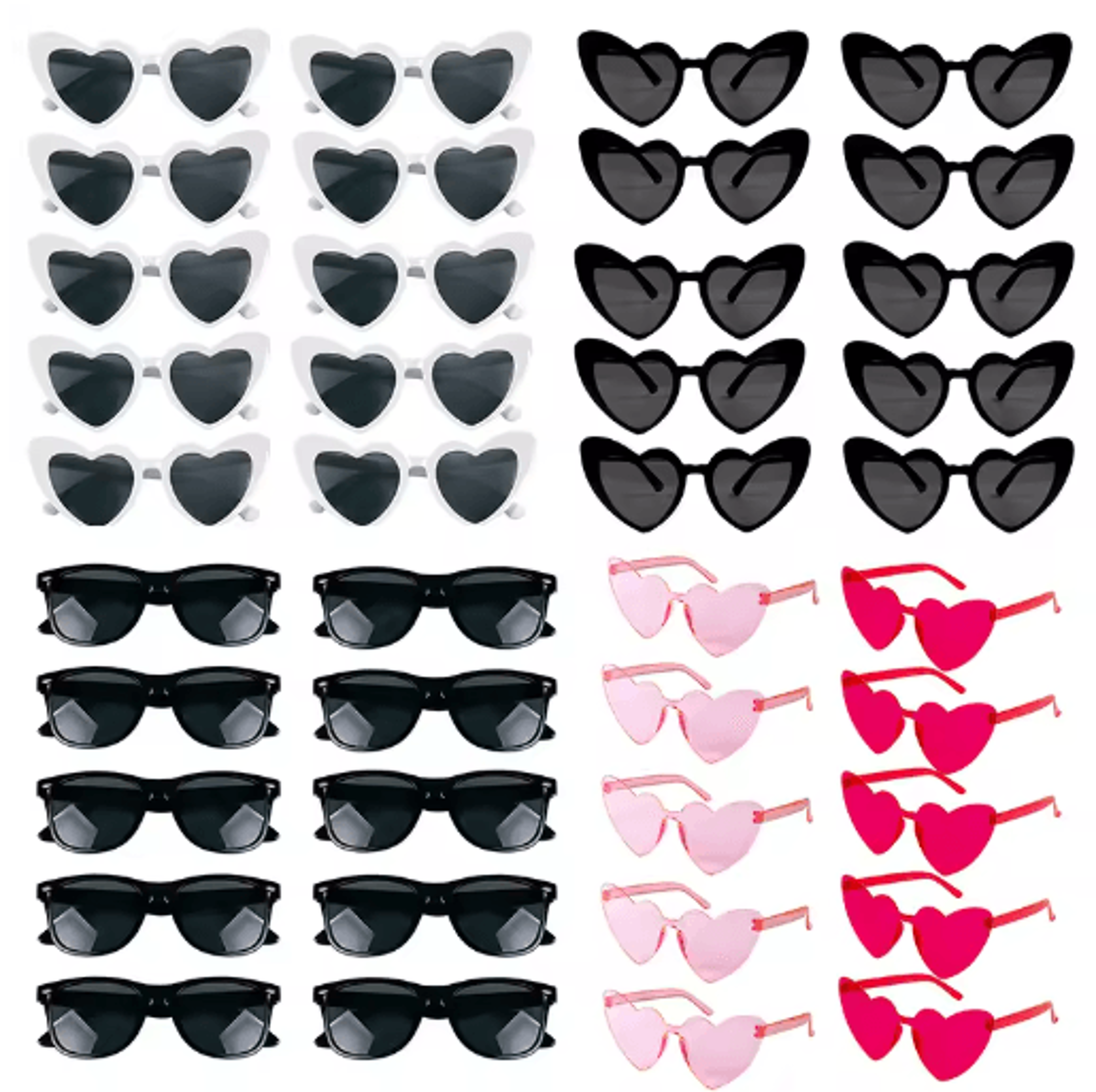 10-piece bachelorette party sunglasses set for bride & bridal crew