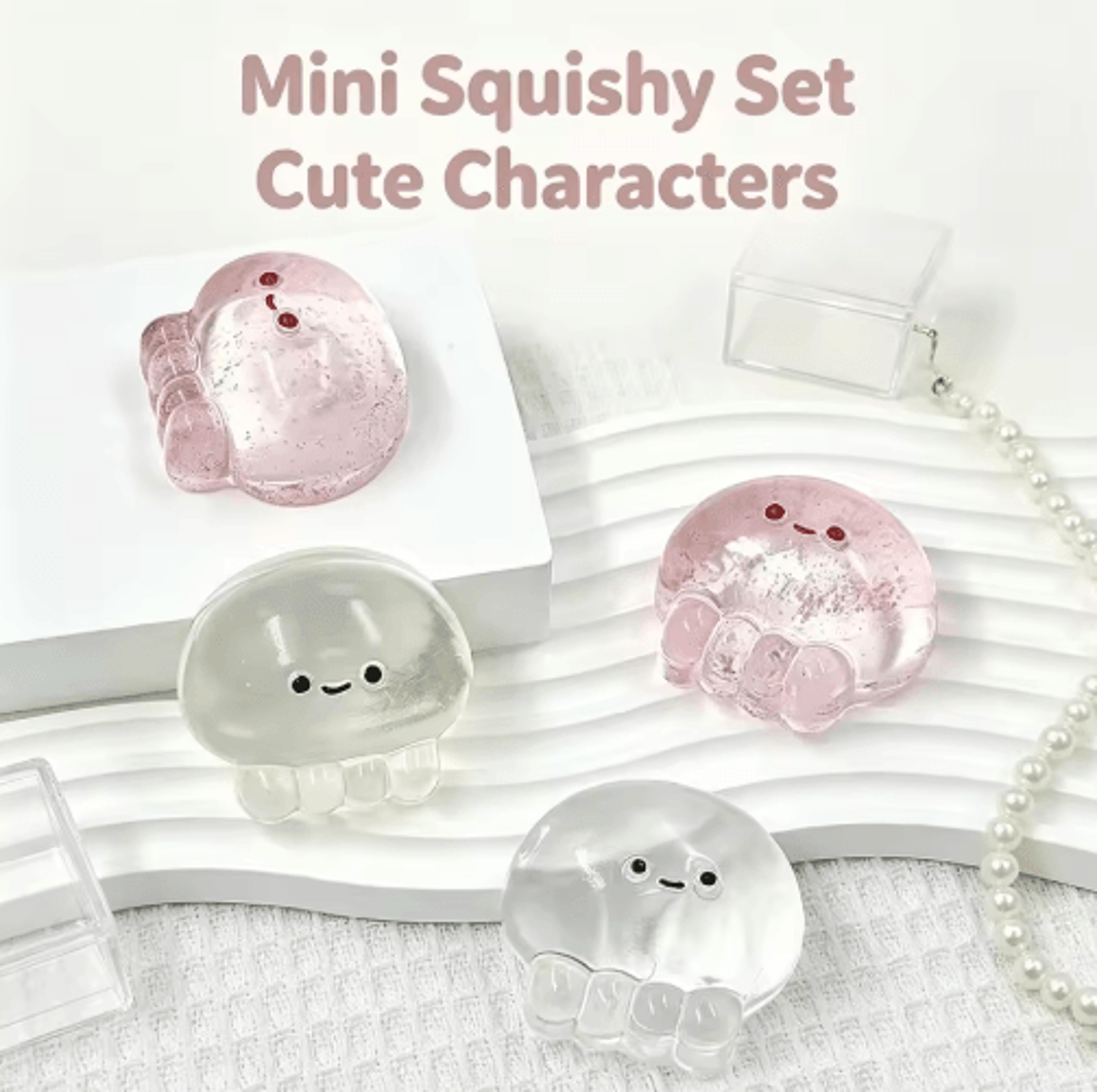 kawaii stretchy jellyfish squishy stress relief toy