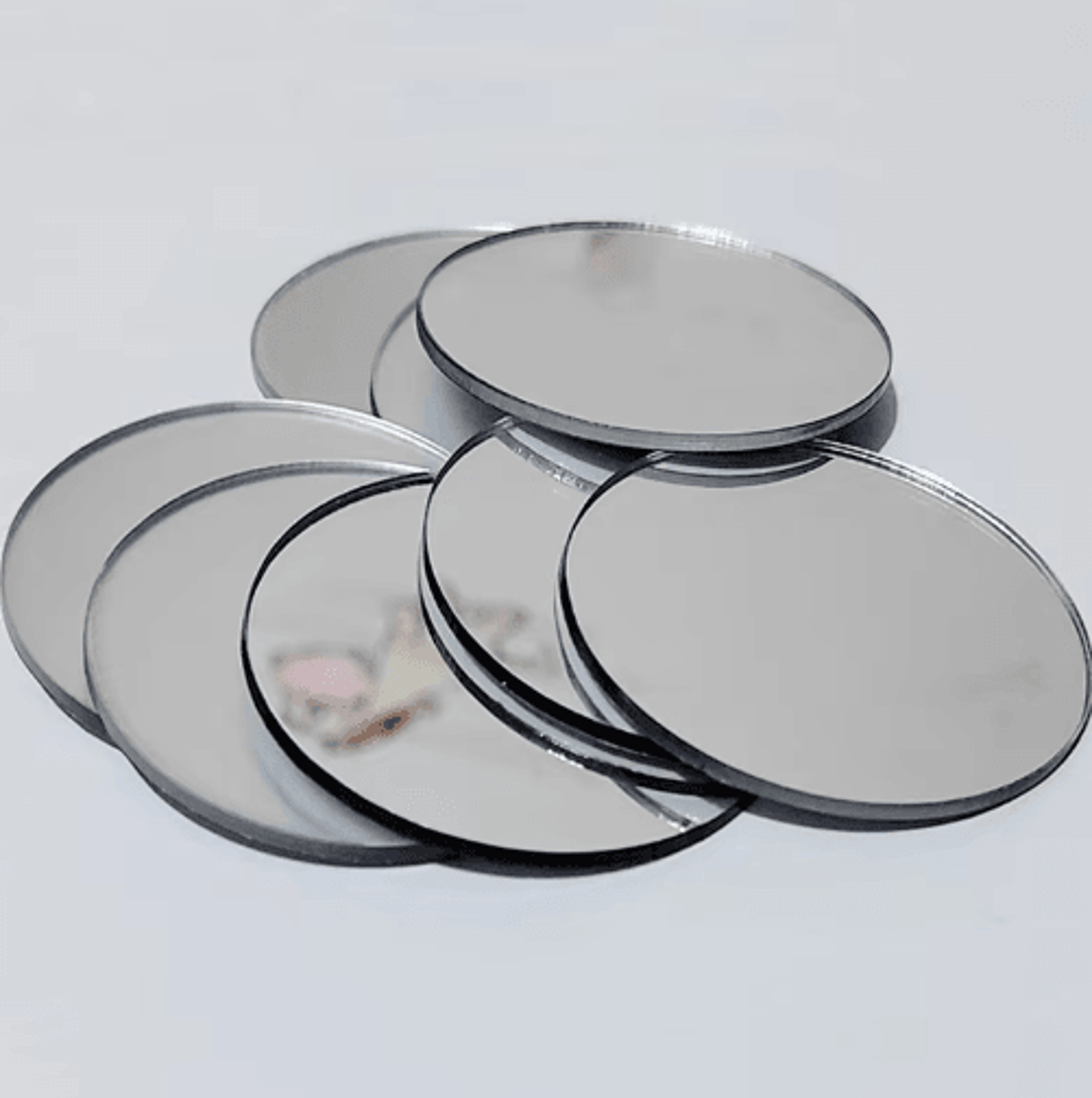 10-piece round acrylic mirror wall stickers for diy home decor