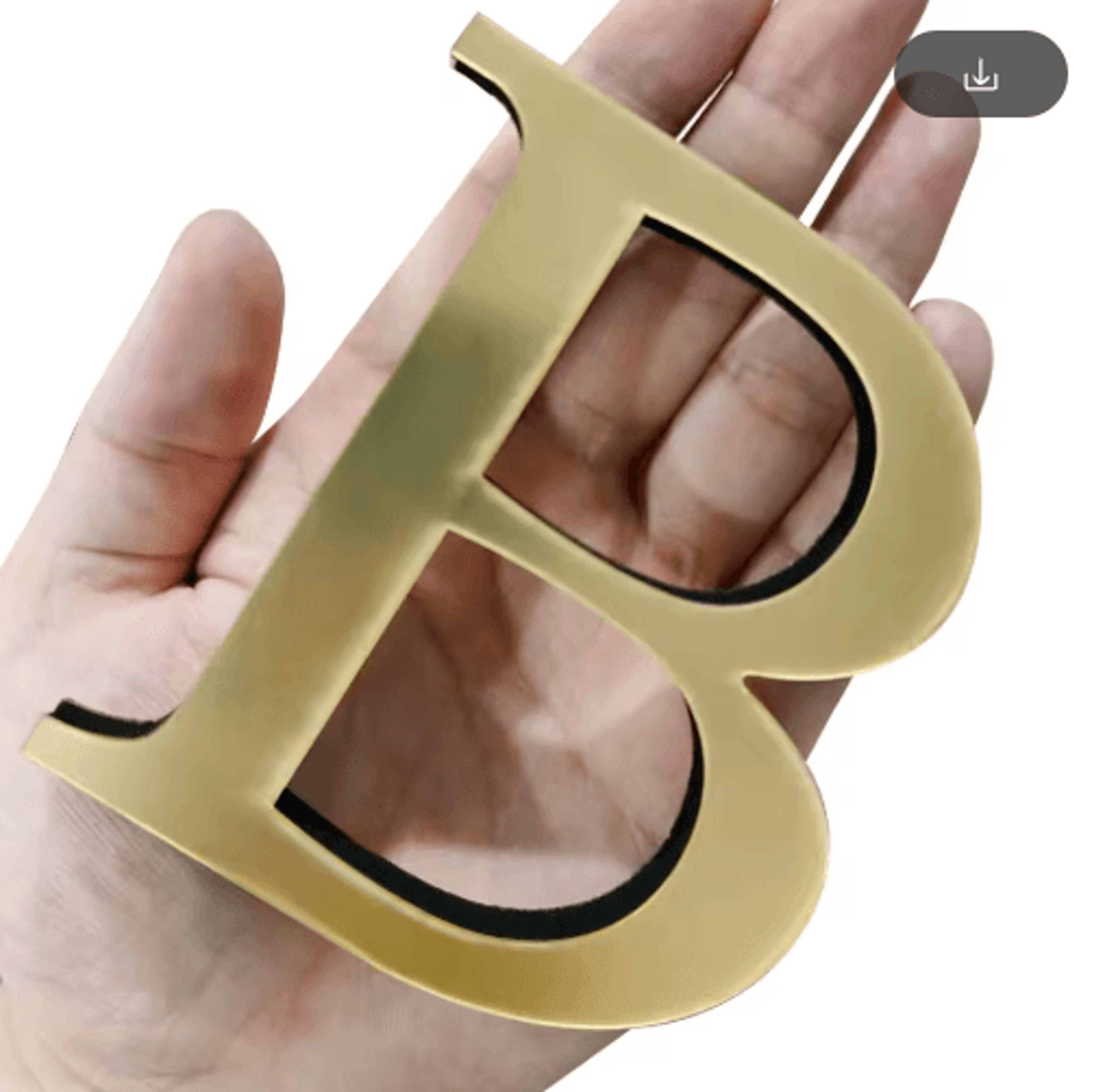 10cm 3d acrylic mirror letter wall stickers for personalized decor