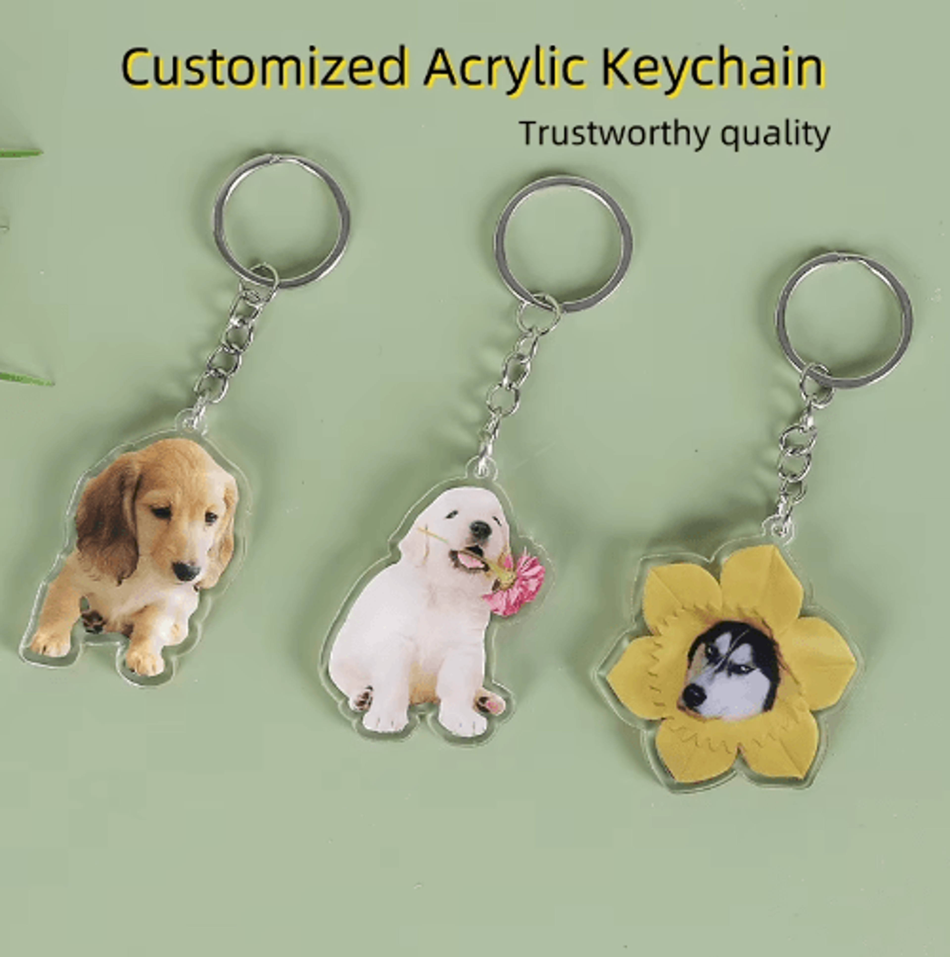 custom 5cm acrylic anime keychain for couples and gifts