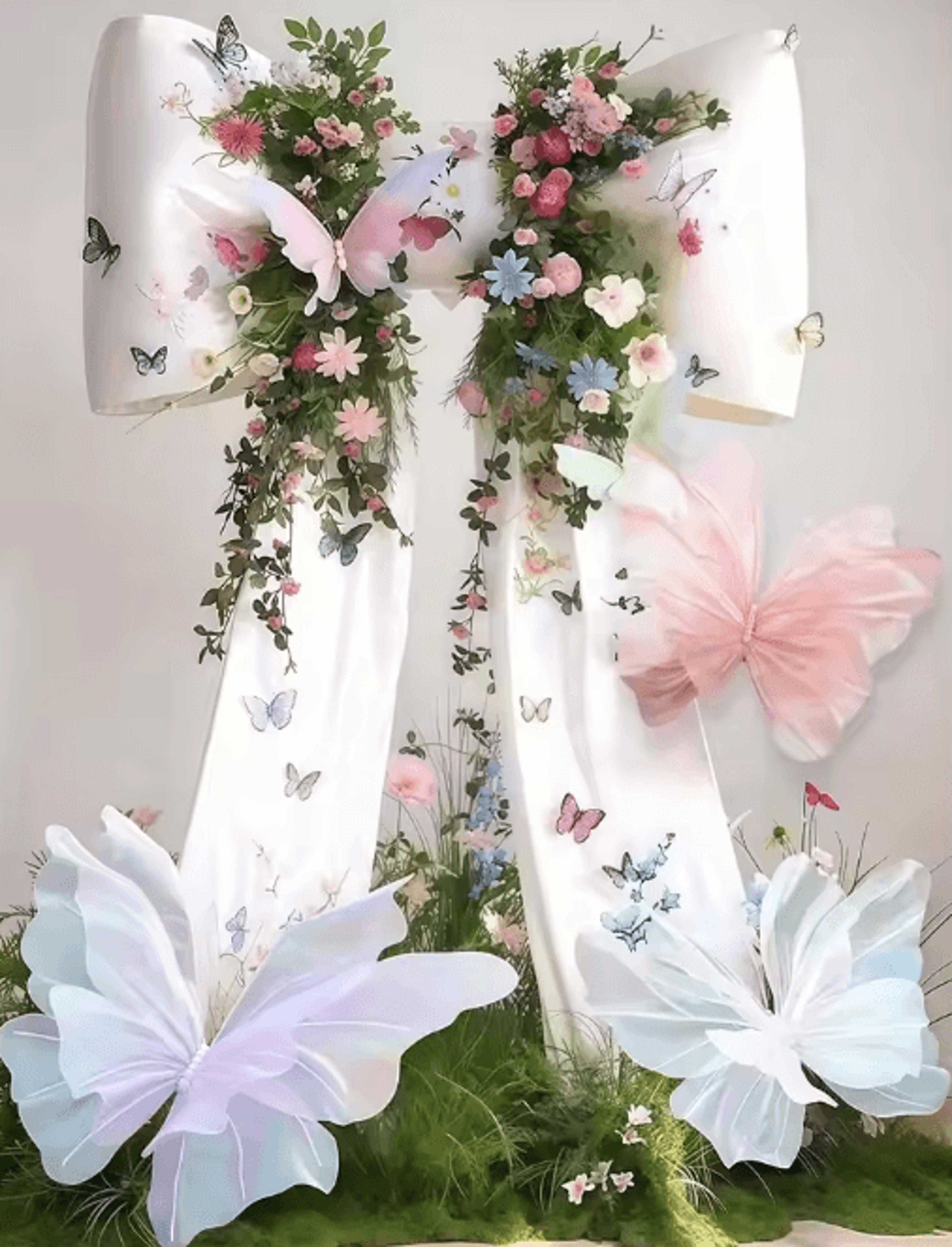 3d artificial butterfly decorations for parties and photo backdrops