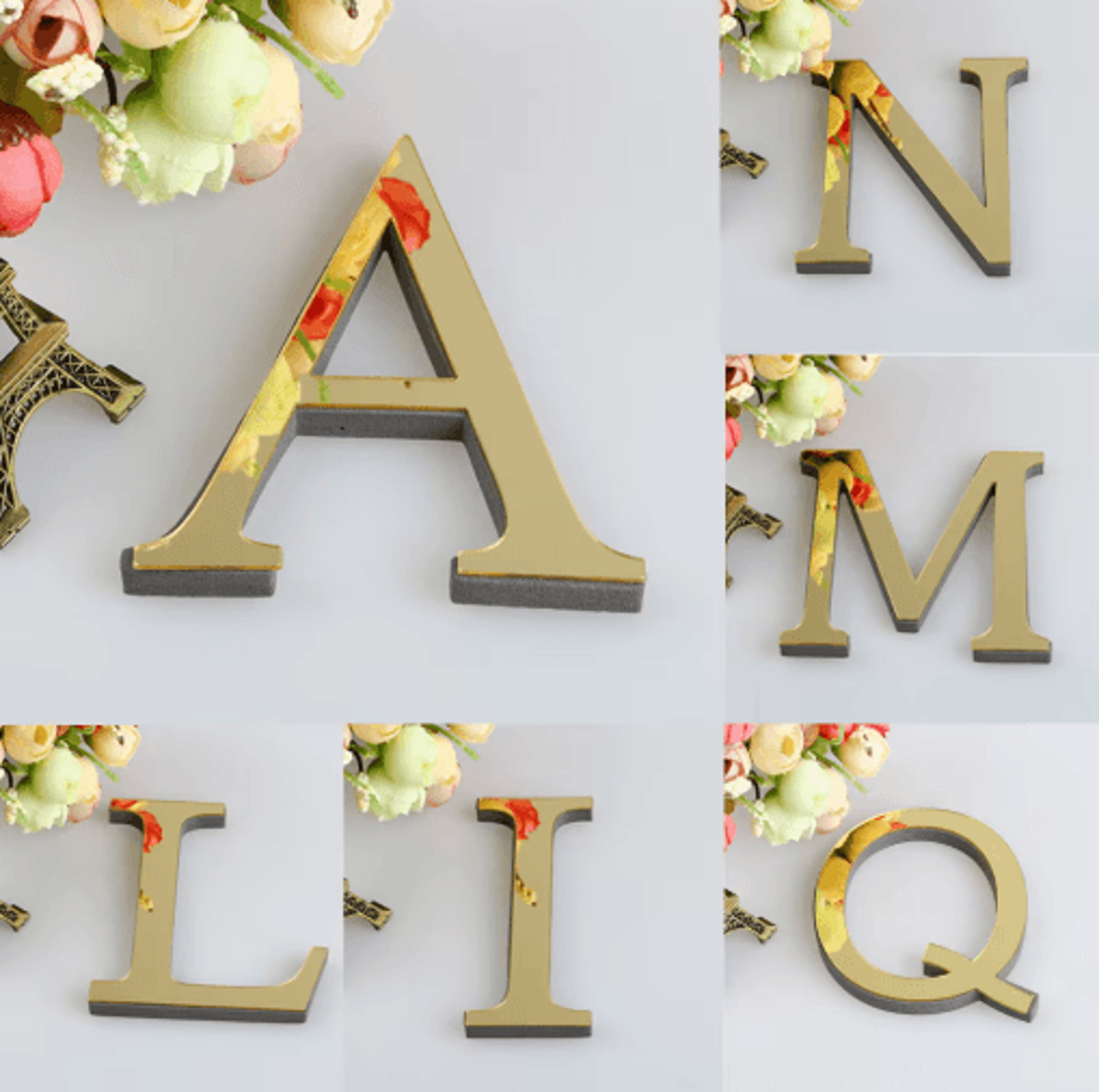 diy 3d mirror alphabet letter wall stickers for personalized decor