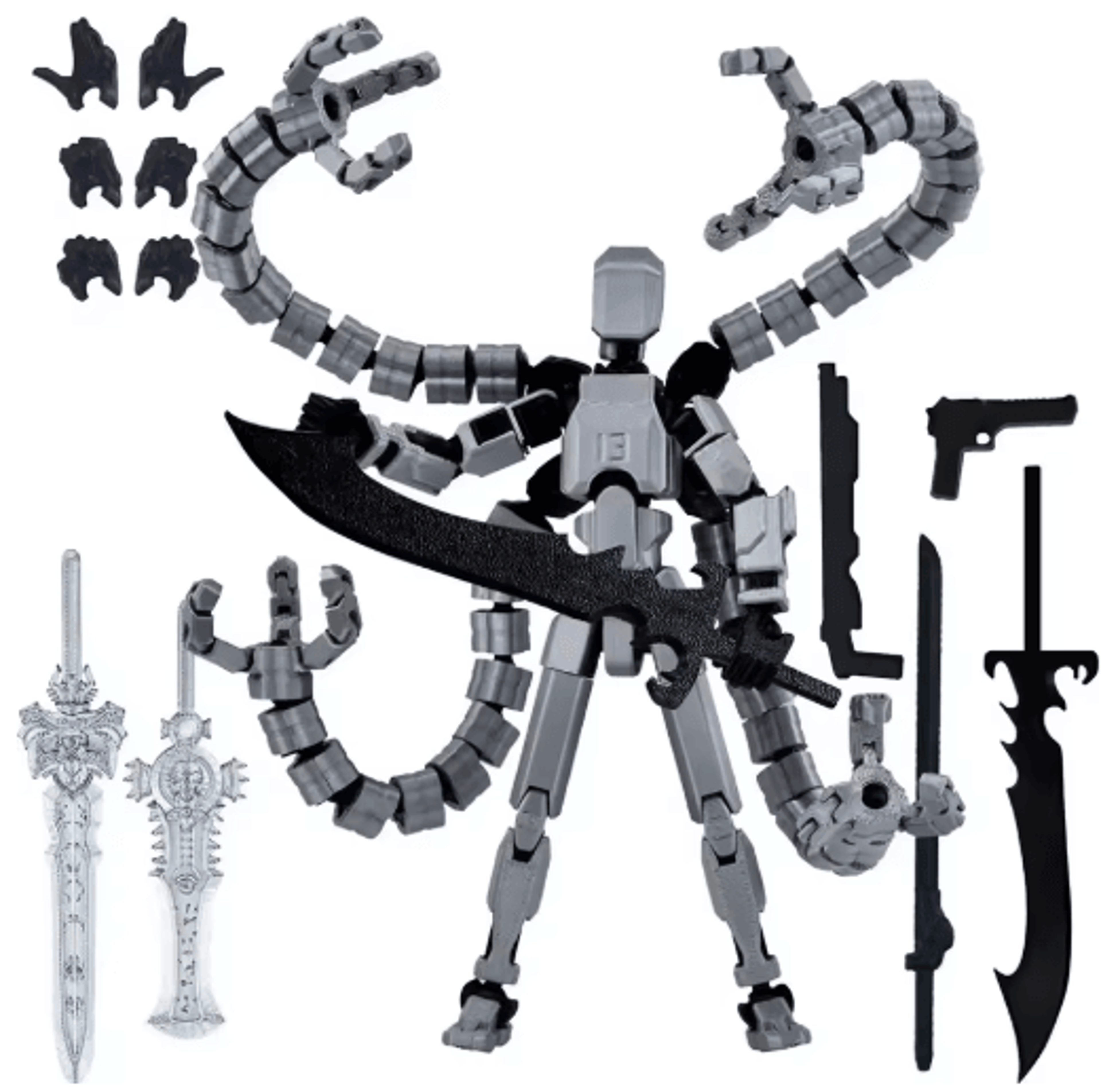 t13 3d printed articulated robot action figure