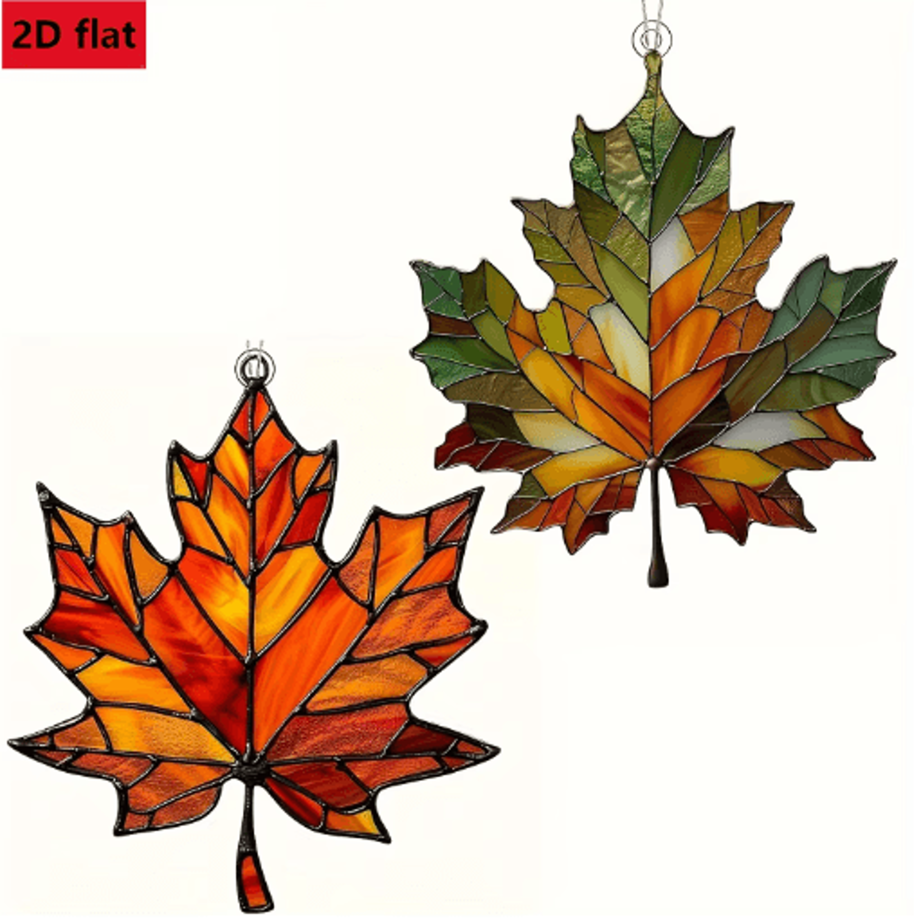 thanksgiving acrylic maple leaf light catcher for fall decor