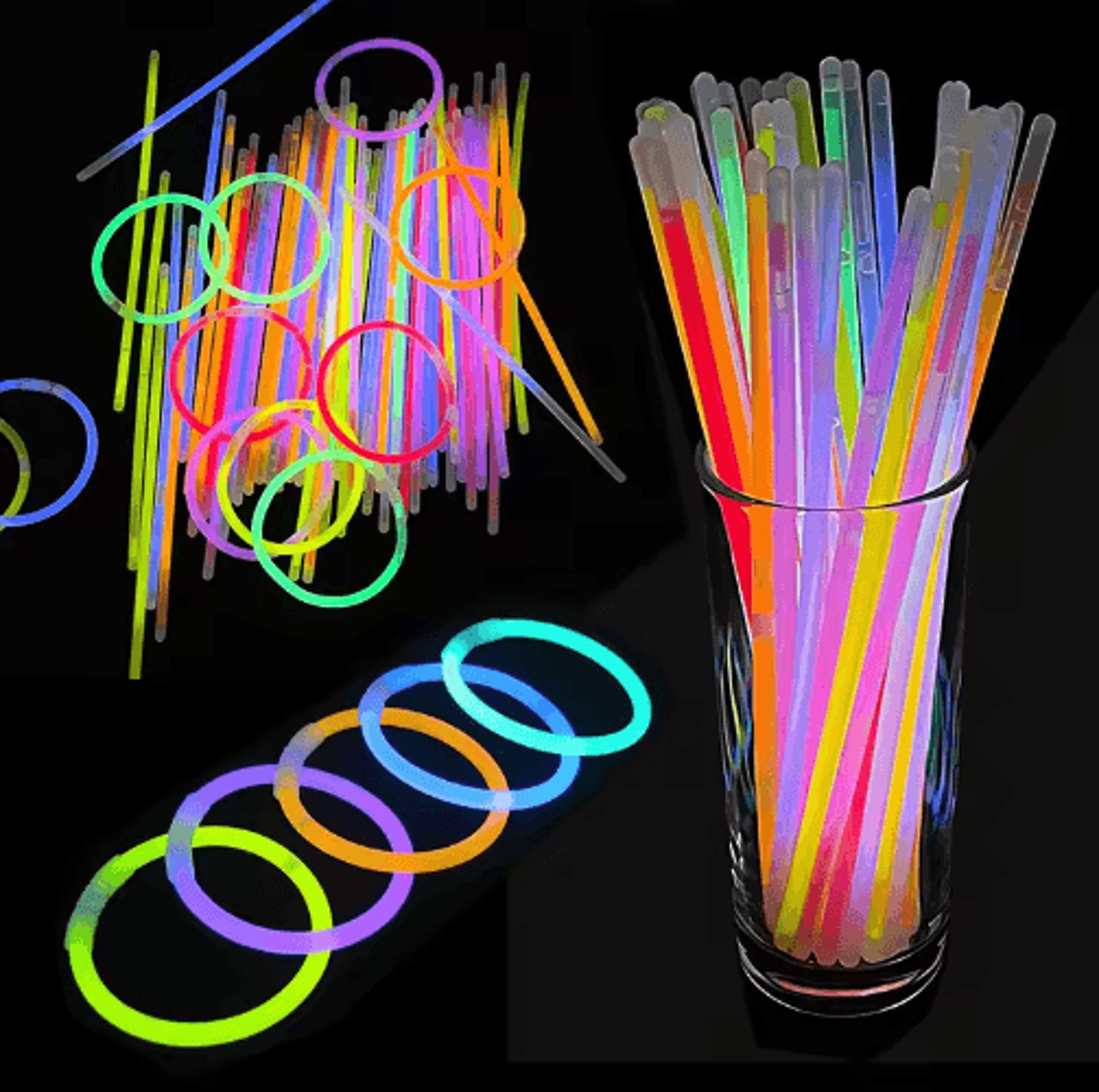 10/20/30-piece glow stick set for parties, festivals and events