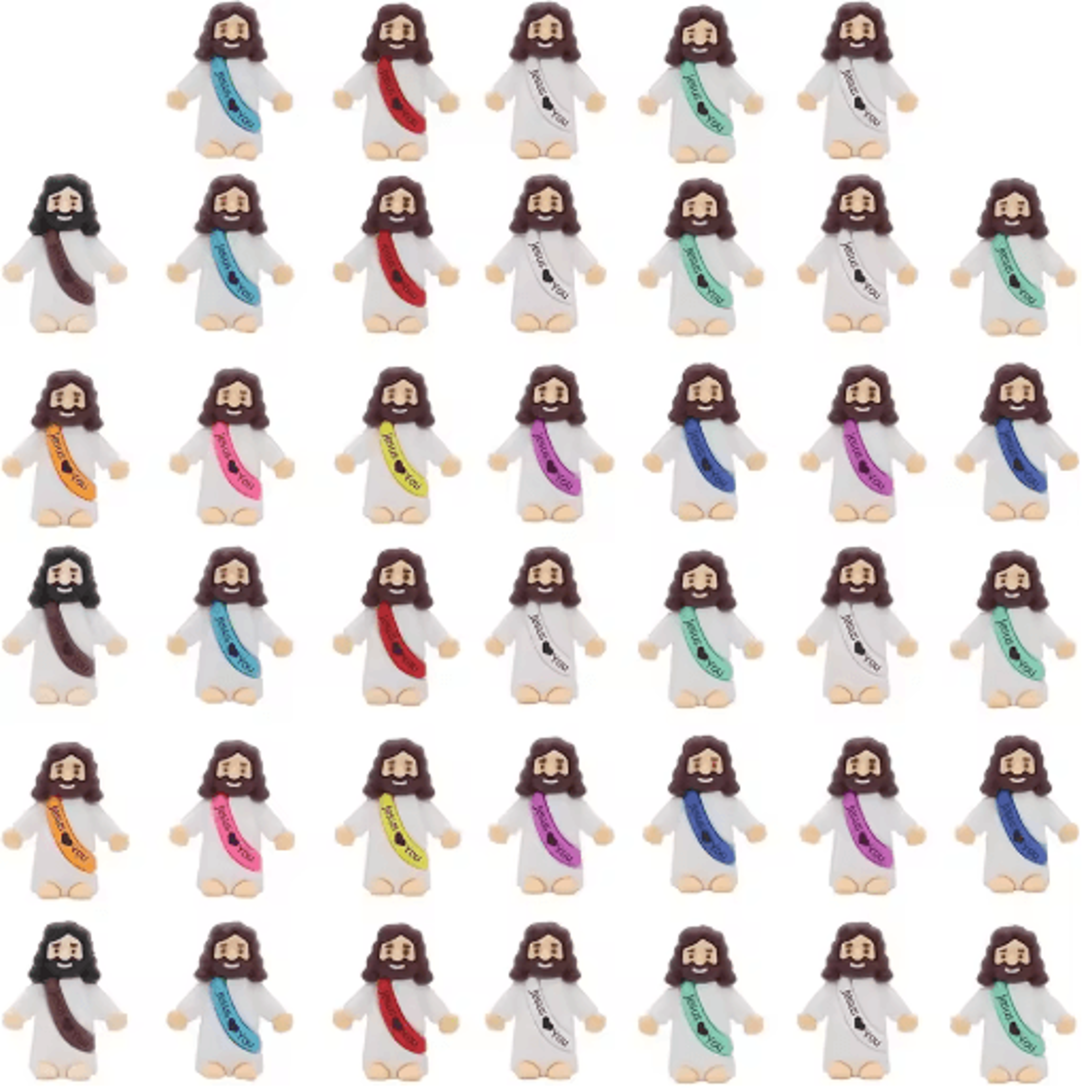 20-piece mini jesus figures for sunday school and easter gifts