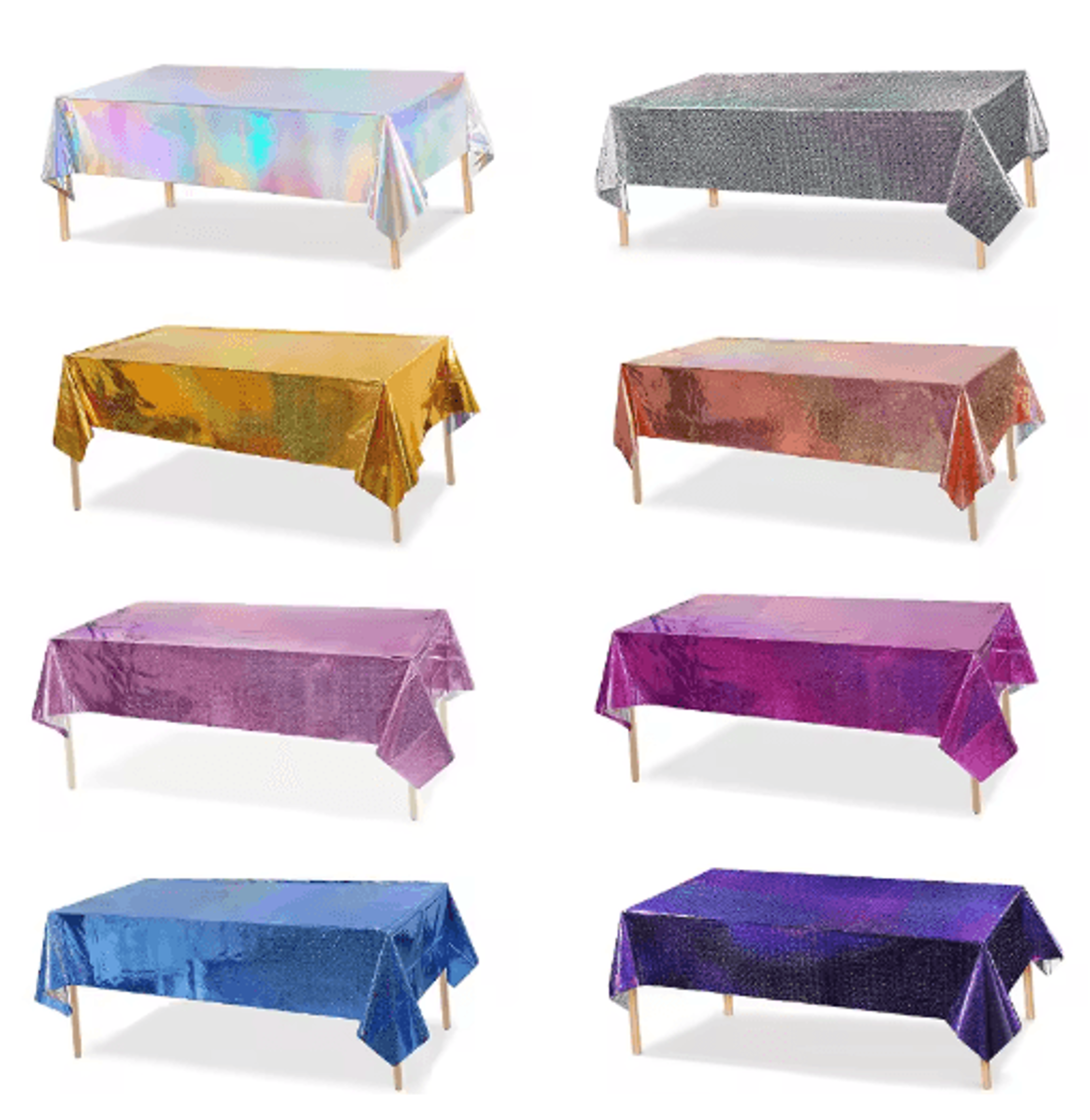 137by274cm glitter foil waterproof party tablecloth