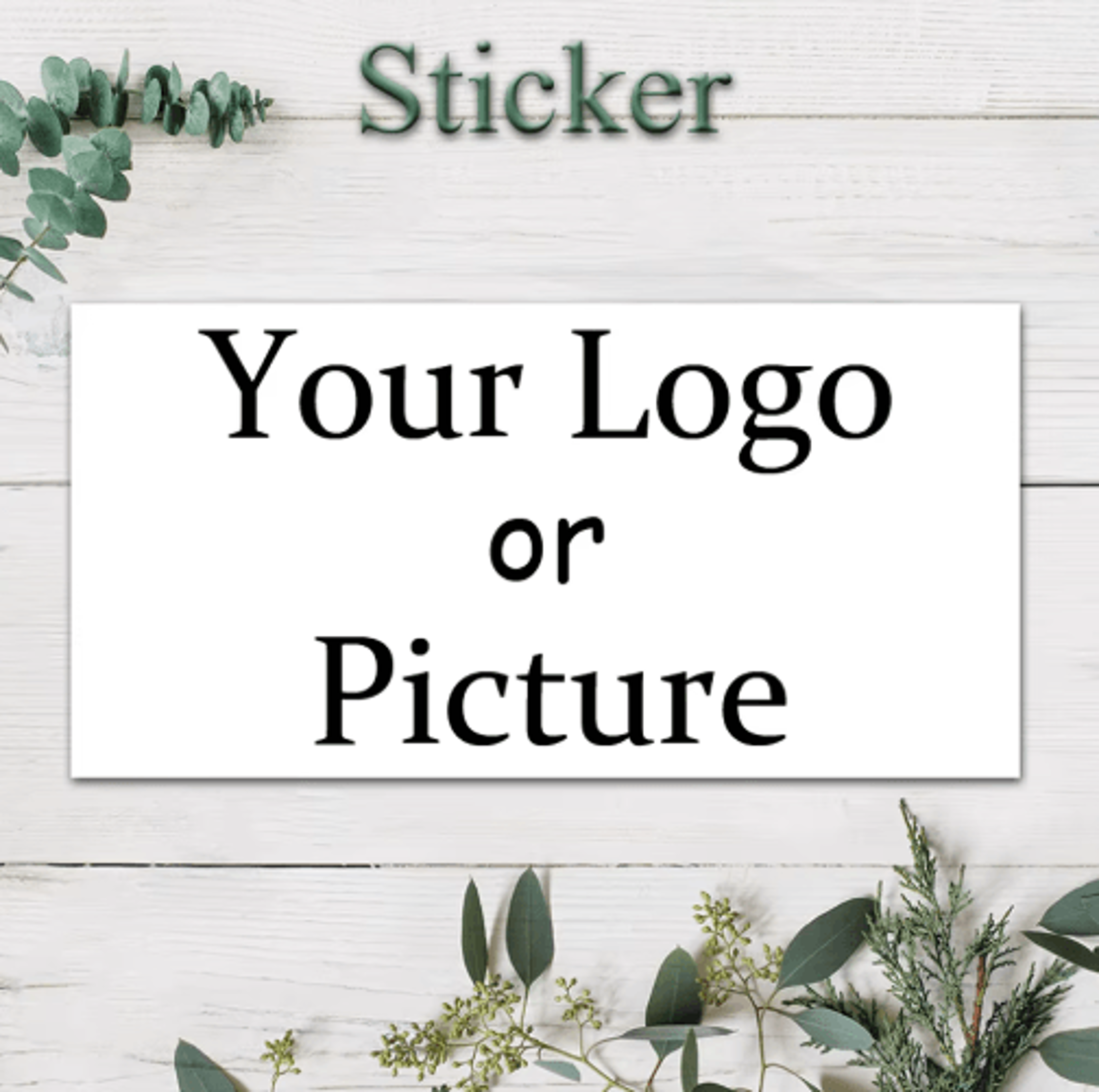 100–1000 personalized rectangle custom logo stickers