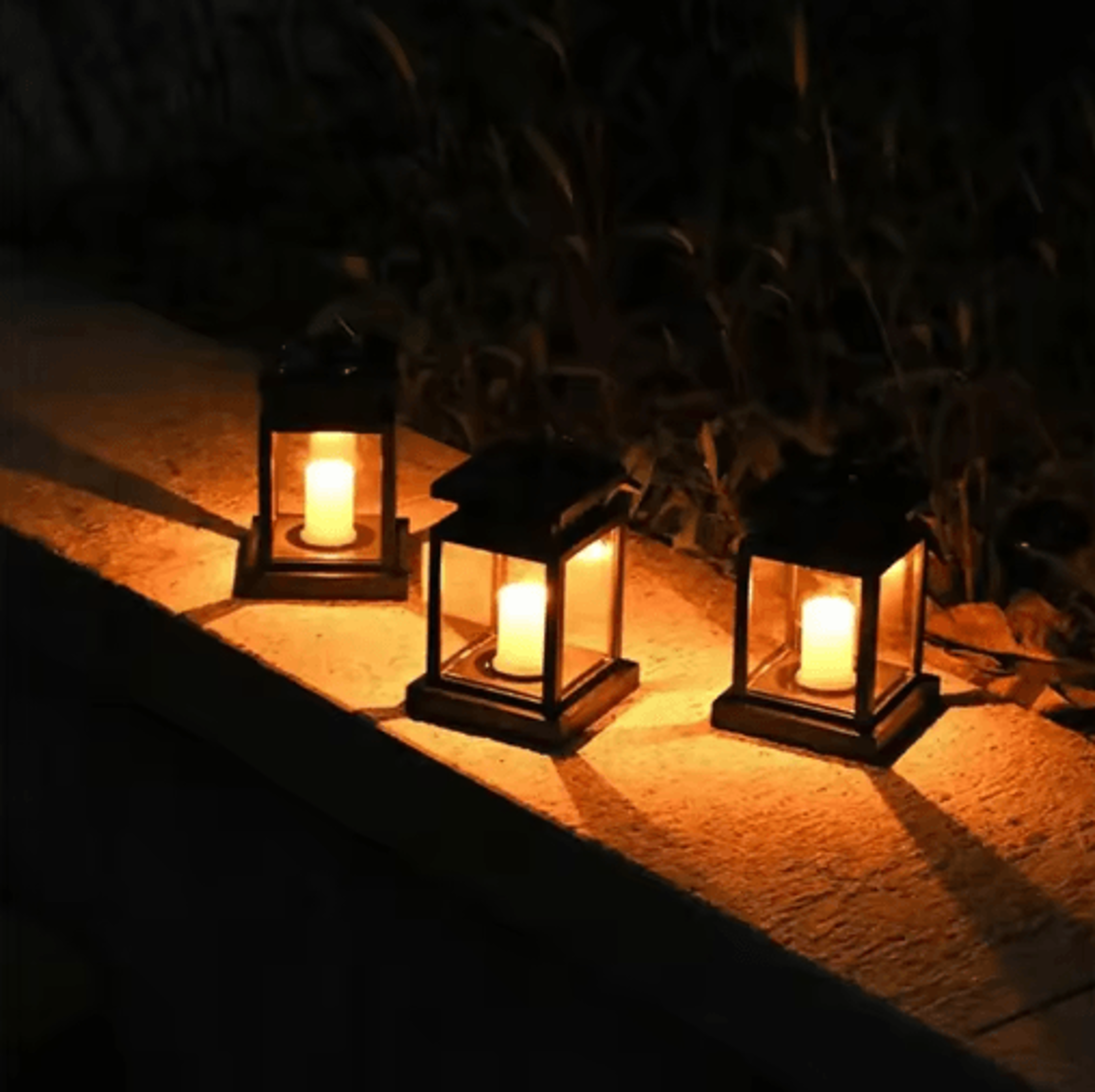 retro solar palace lantern hanging candle light for garden decor