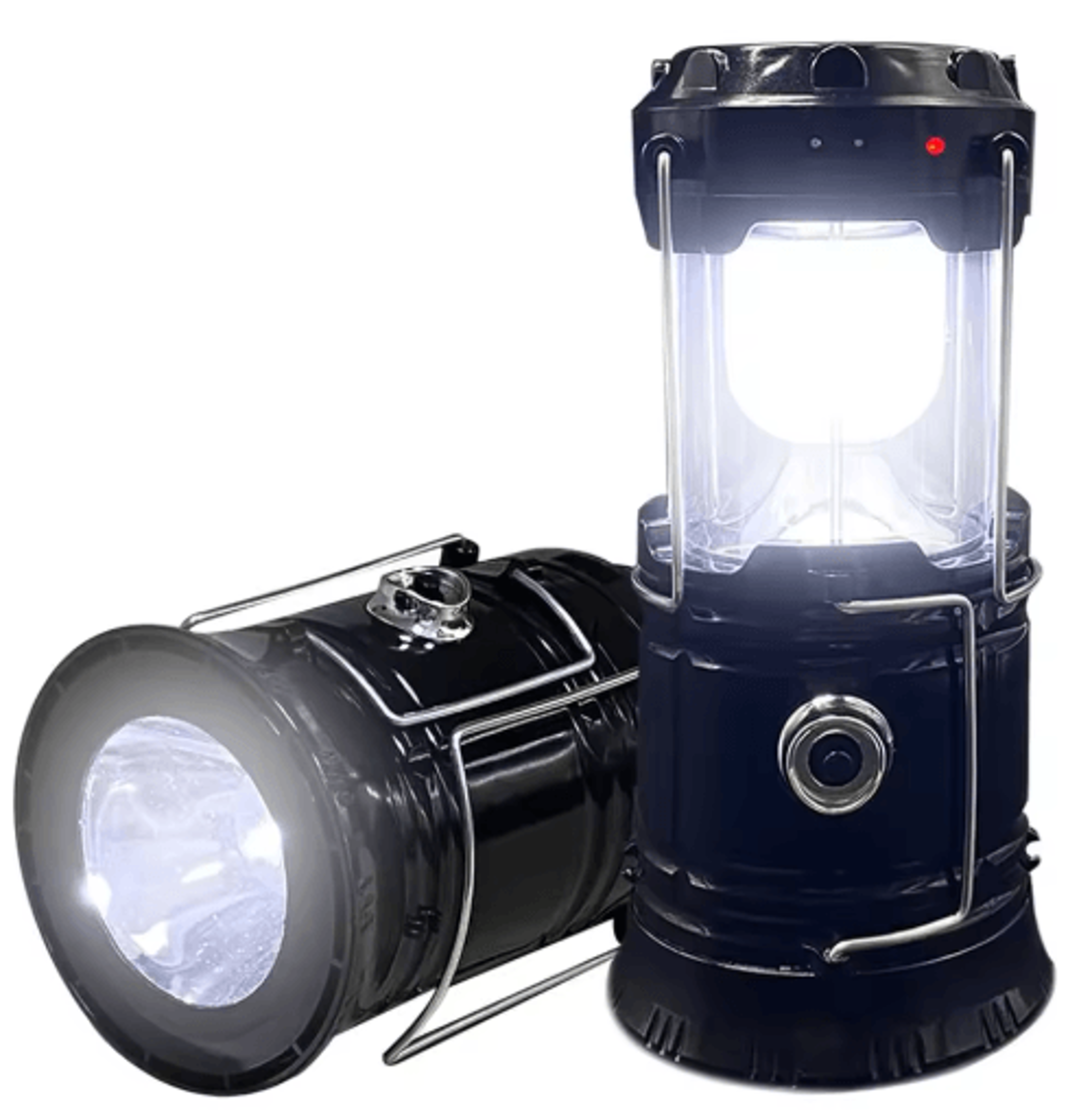 collapsible solar usb rechargeable led camping lantern