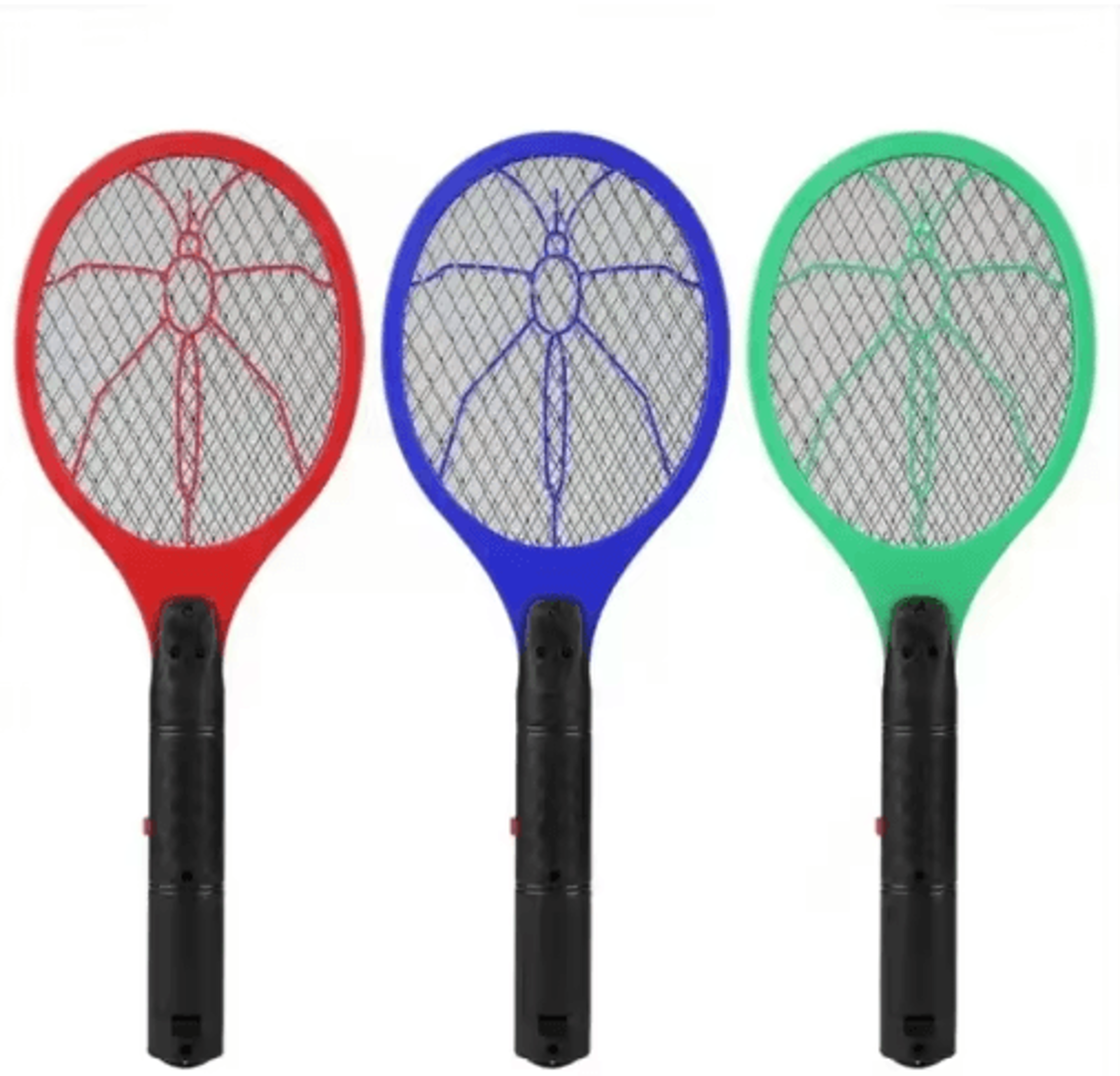 battery-powered electric mosquito swatter racket