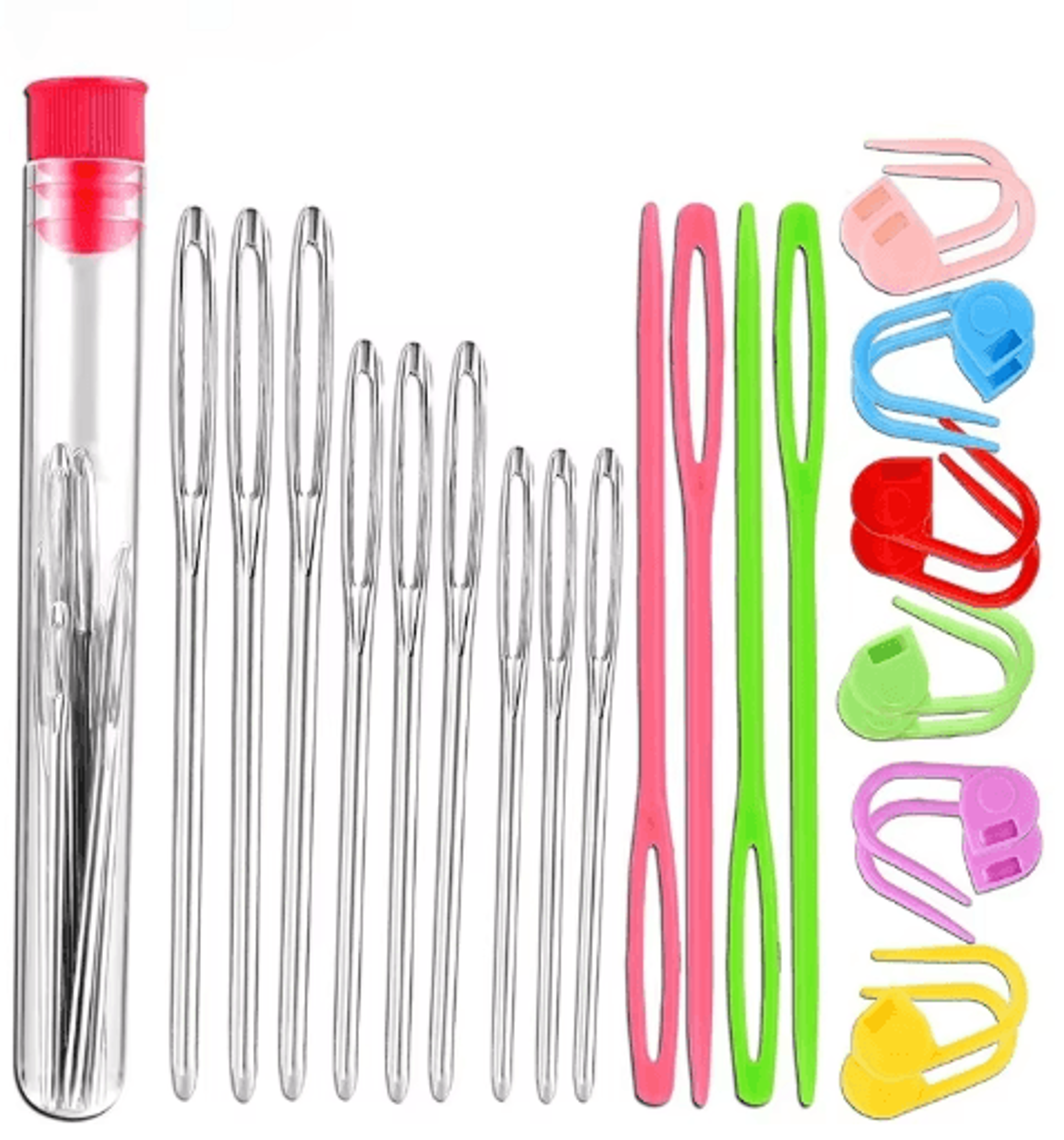 26-piece yarn needle & stitch marker sewing kit