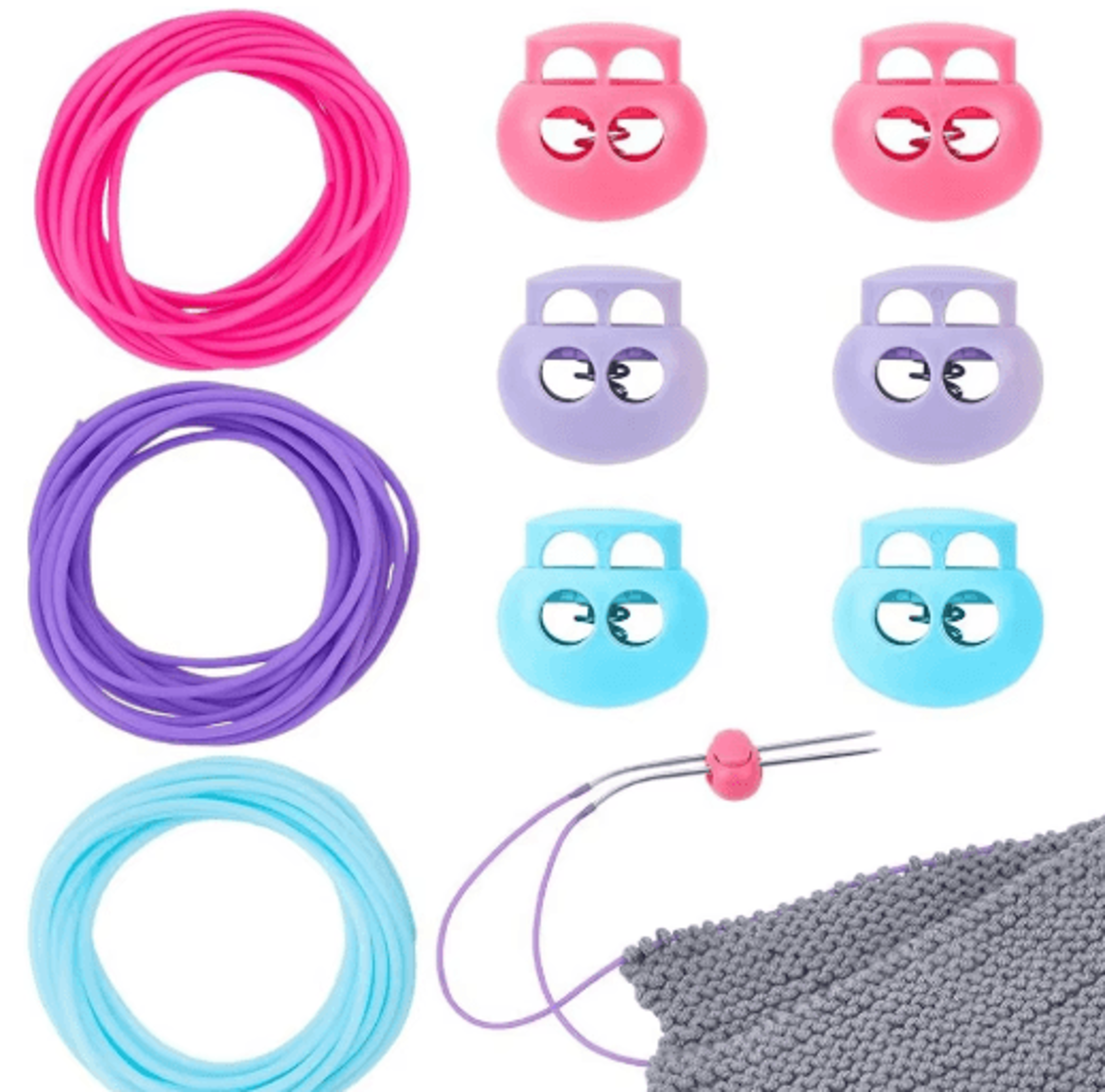 5m hollow rubber stitch keeping cord for knitting