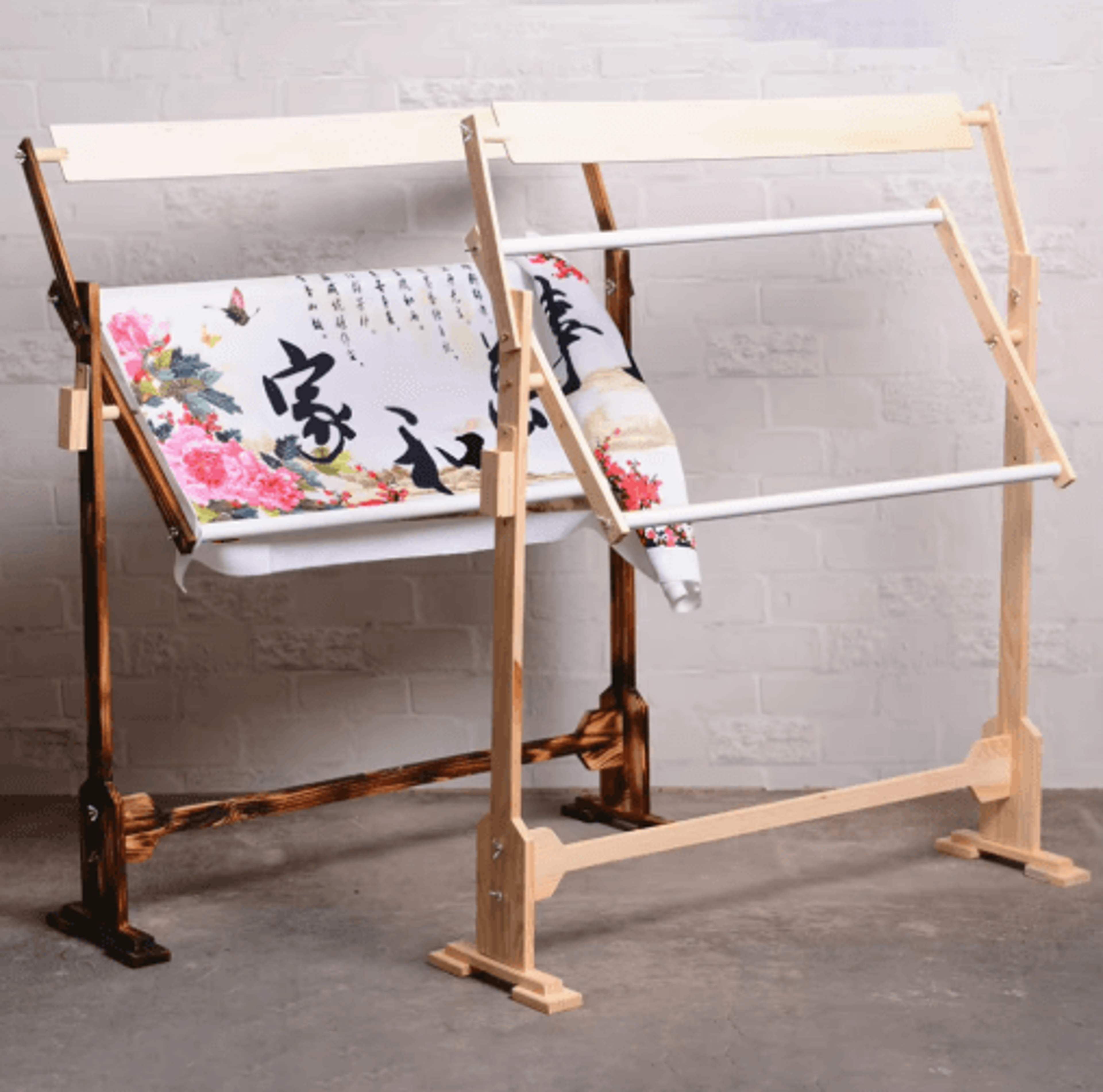 adjustable solid wood embroidery & cross stitch stand