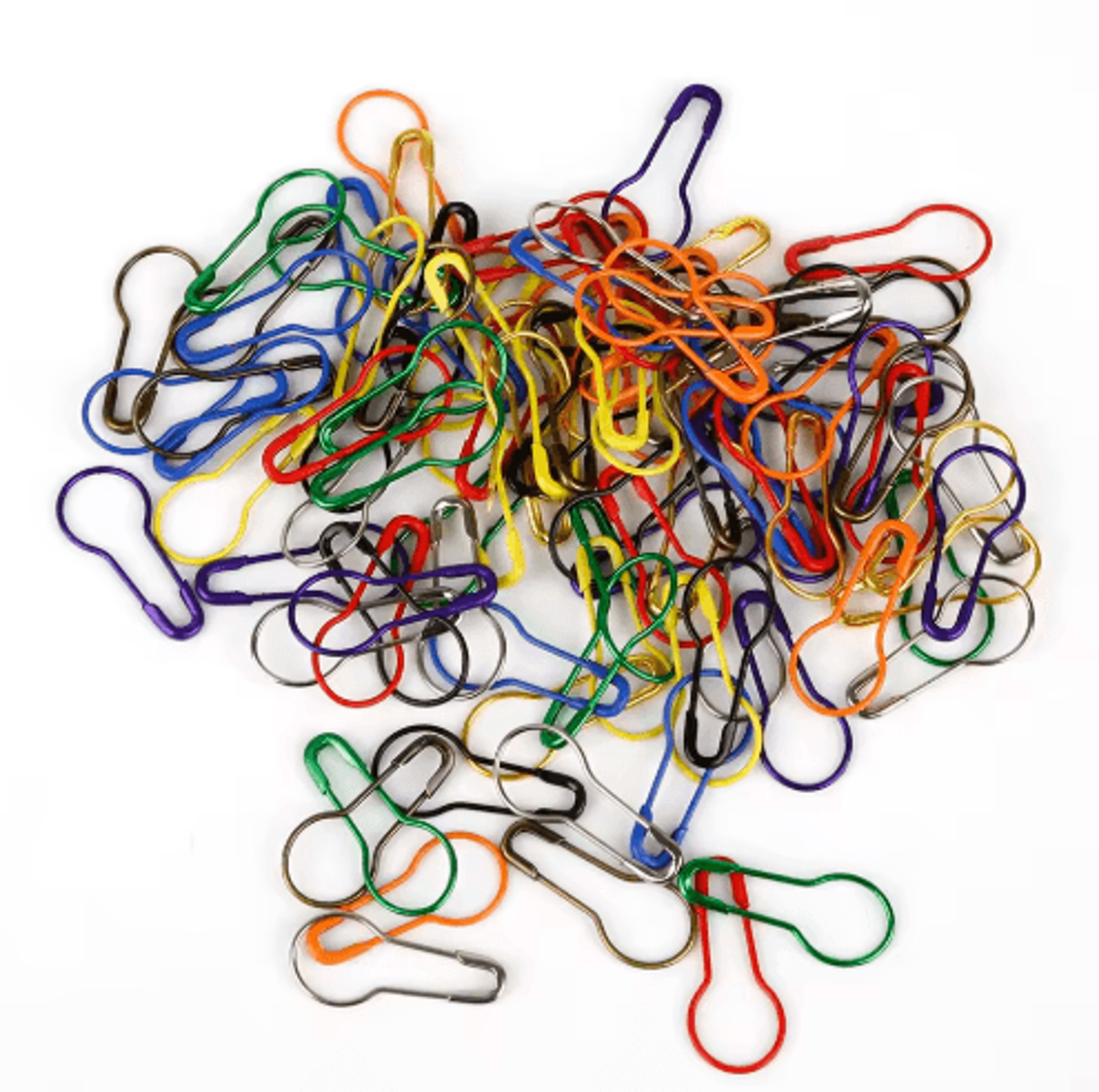 100pcs colorful locking stitch markers for knitting & crochet