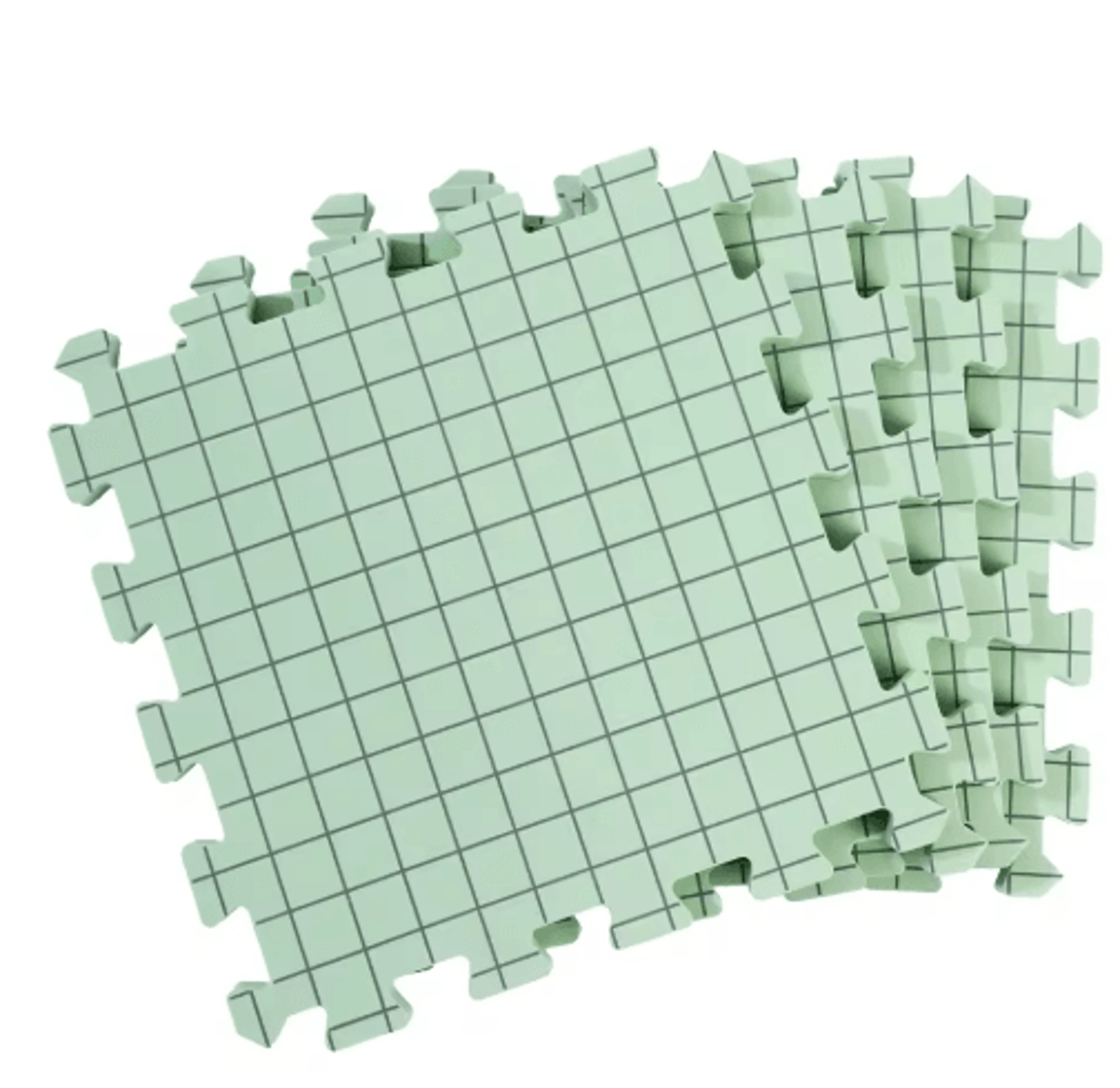 4pcs ultra-thick foam blocking mats for knitting & crochet