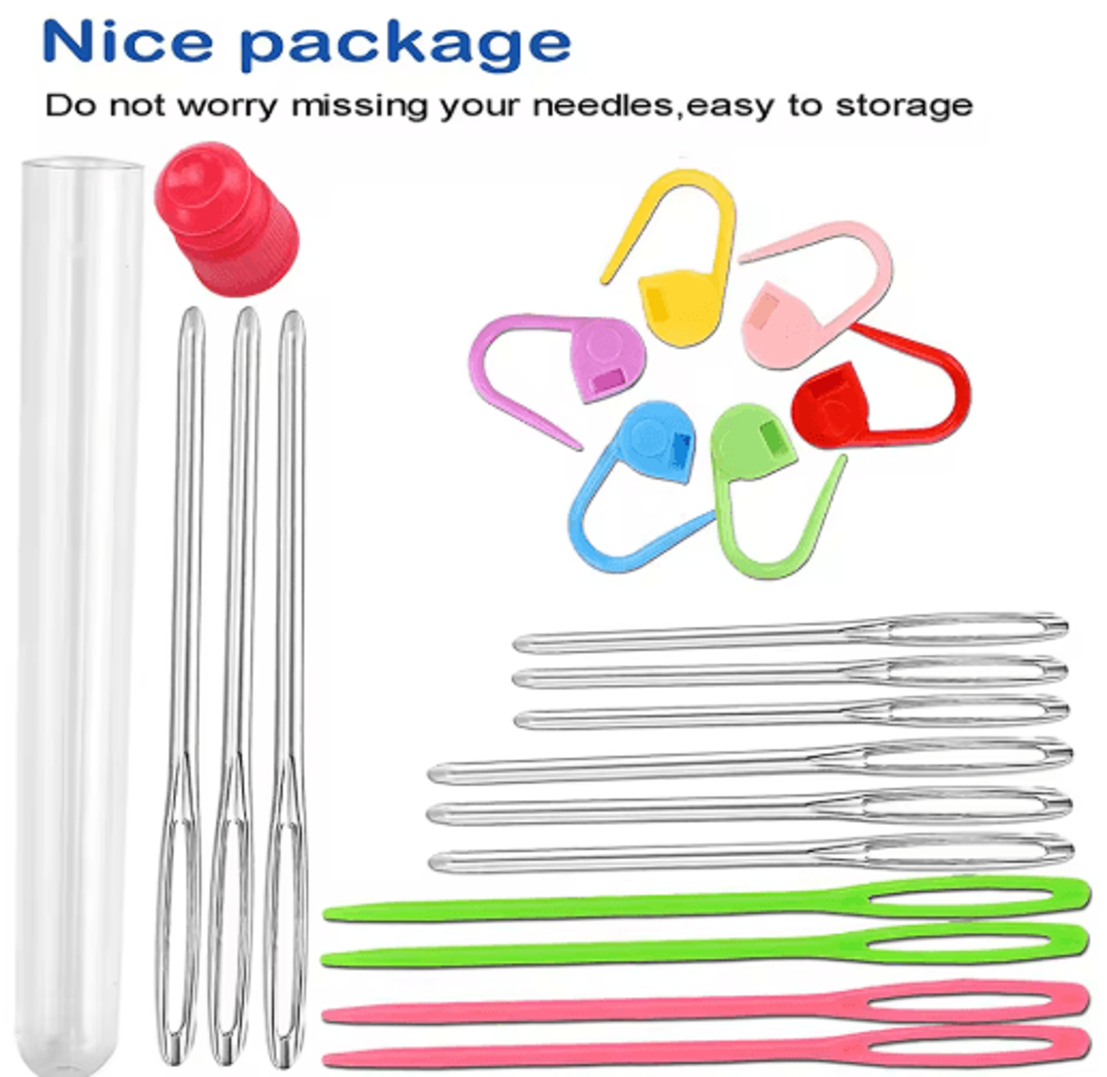 26pcs knitting, crochet & yarn needle tool kit