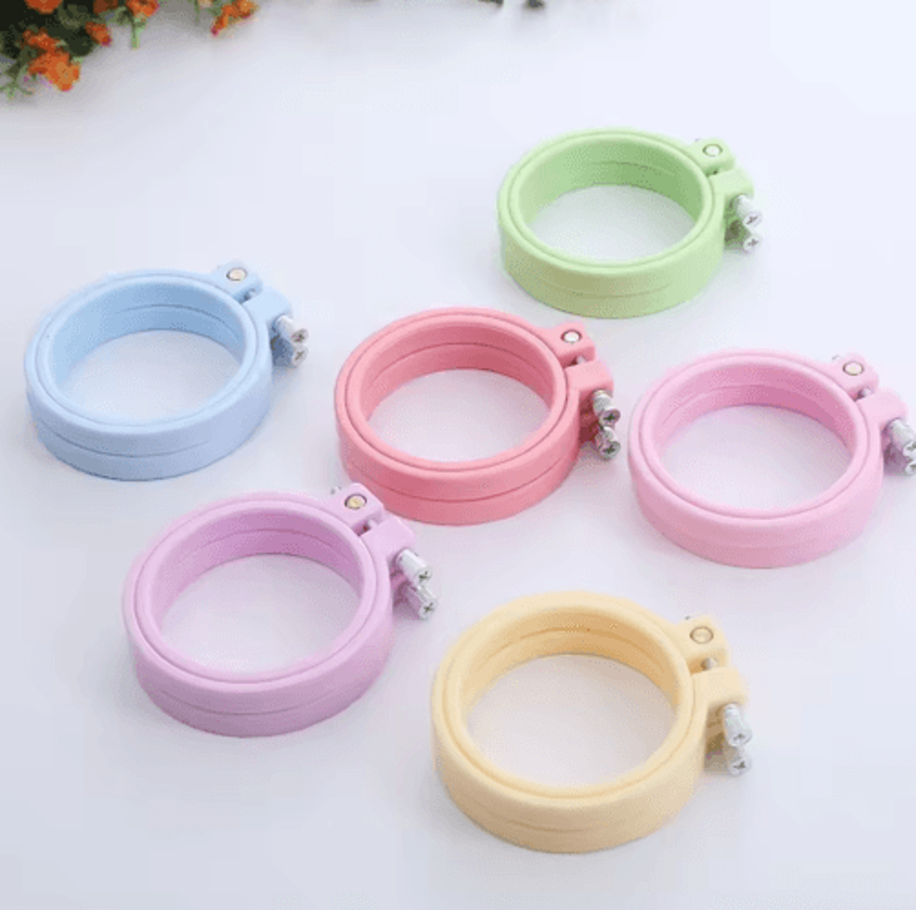 7cm round plastic embroidery hoop for cross stitch