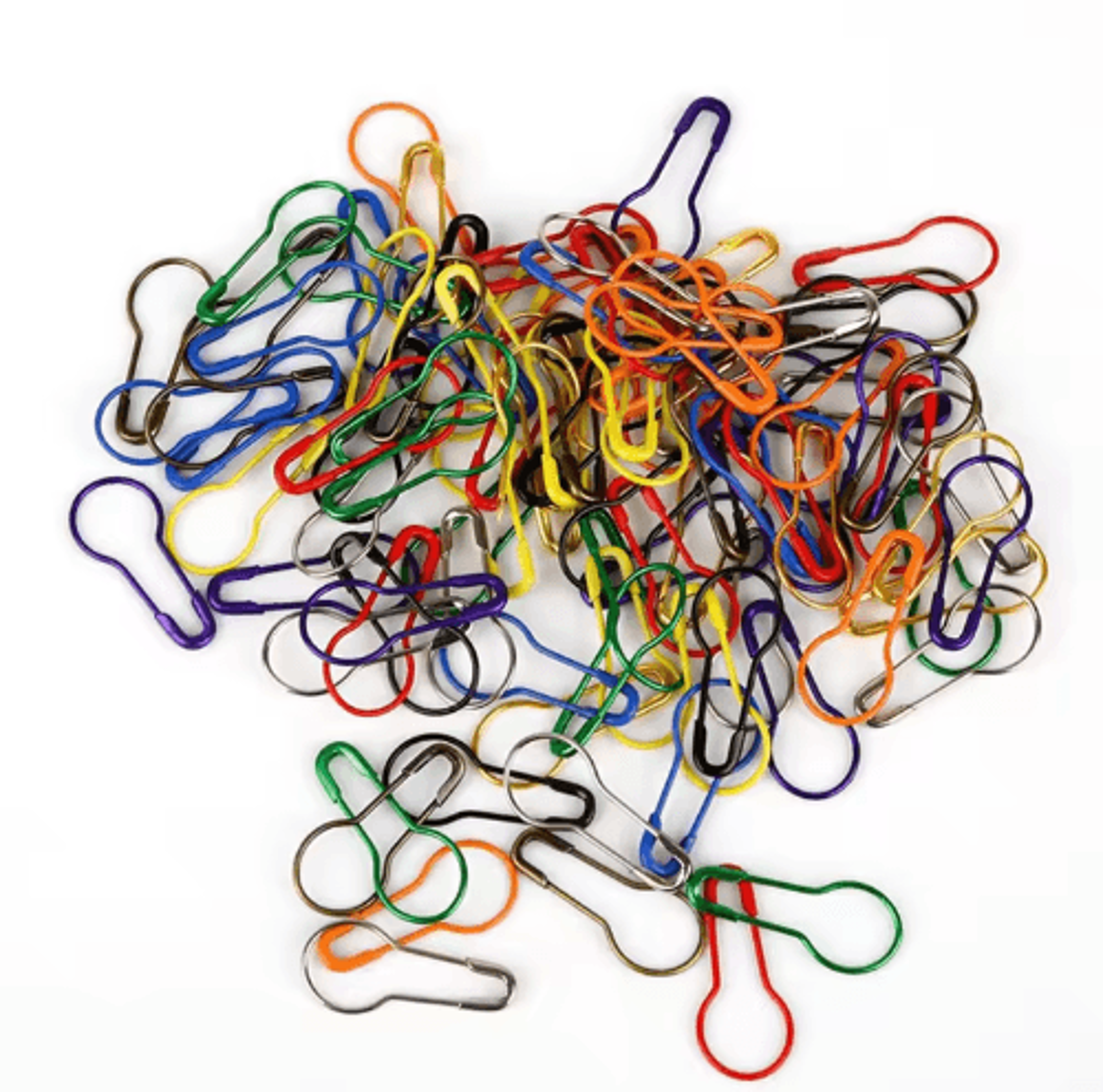 colorful locking stitch markers for knitting & crochet