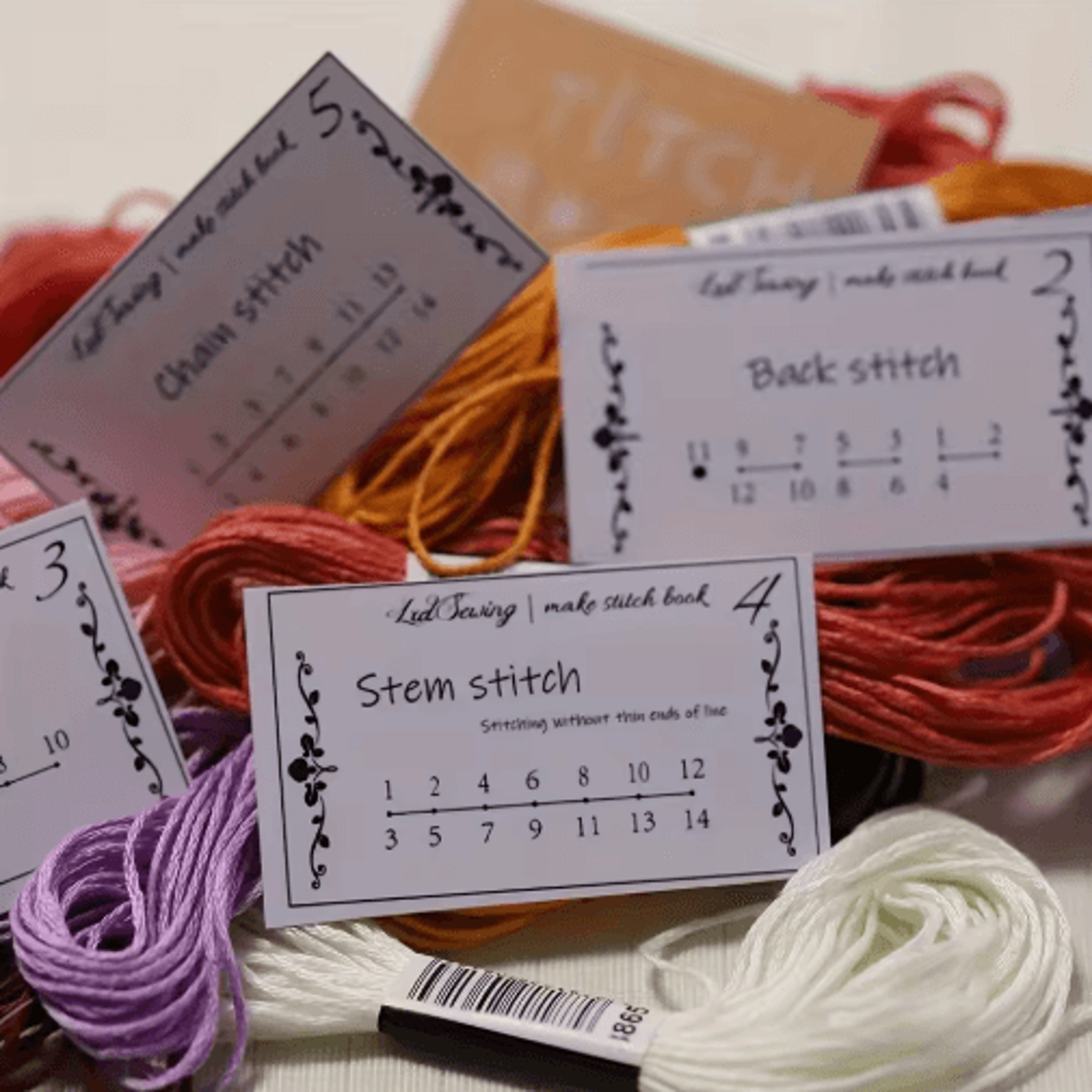 mini beginner sewing skills guide book