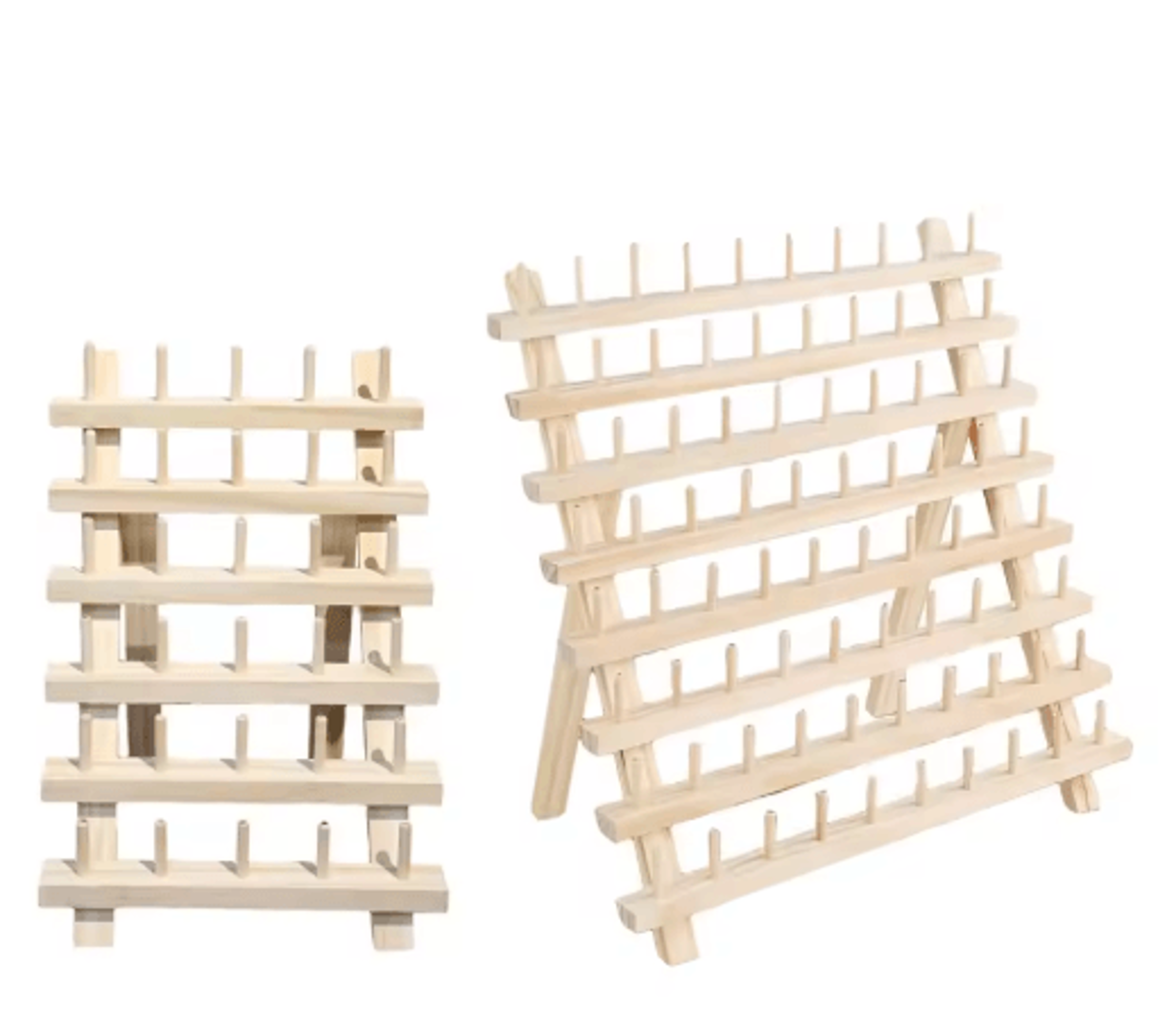 wooden sewing thread rack & spool organizer