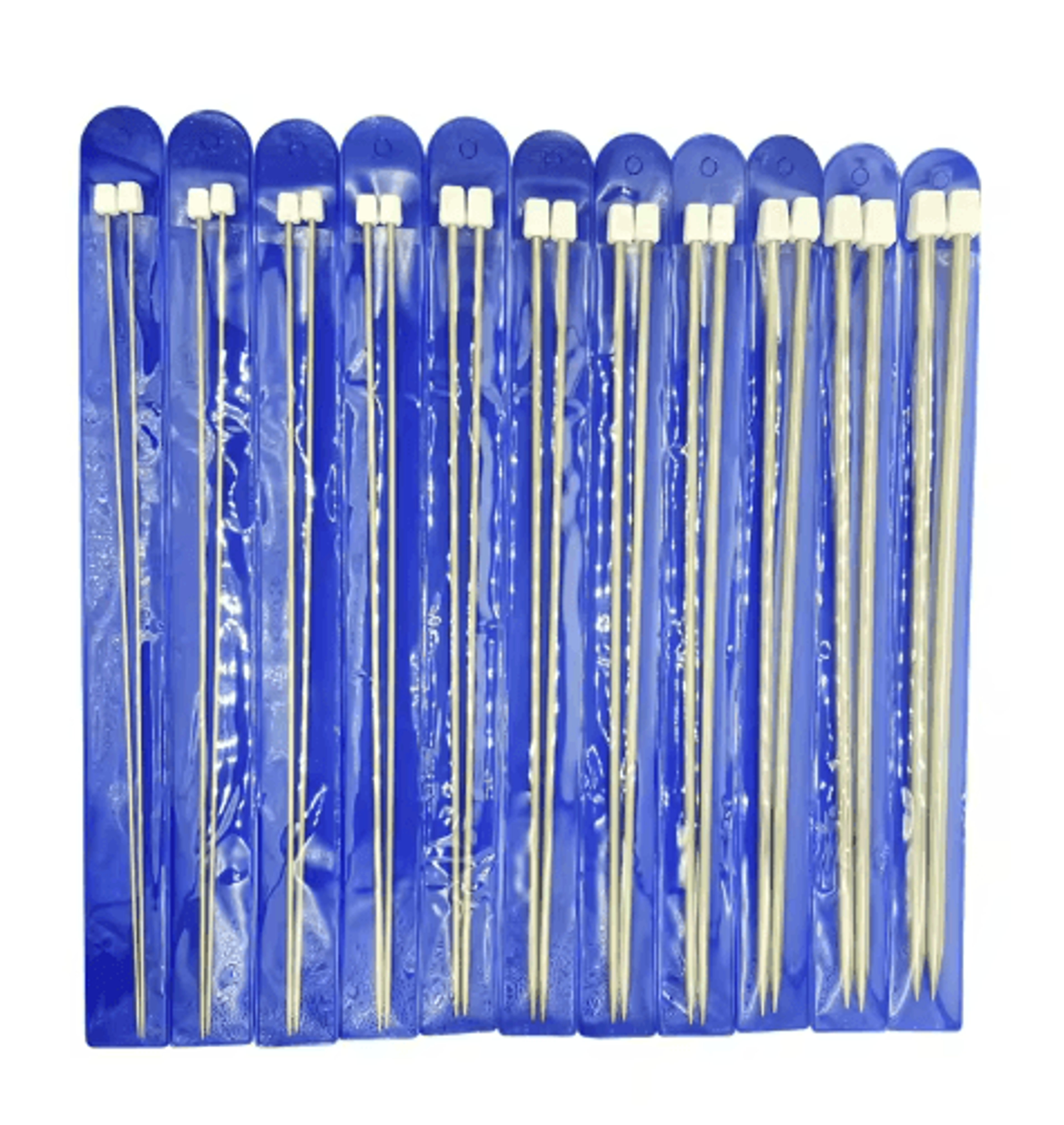 2–8mm stainless steel straight knitting needles