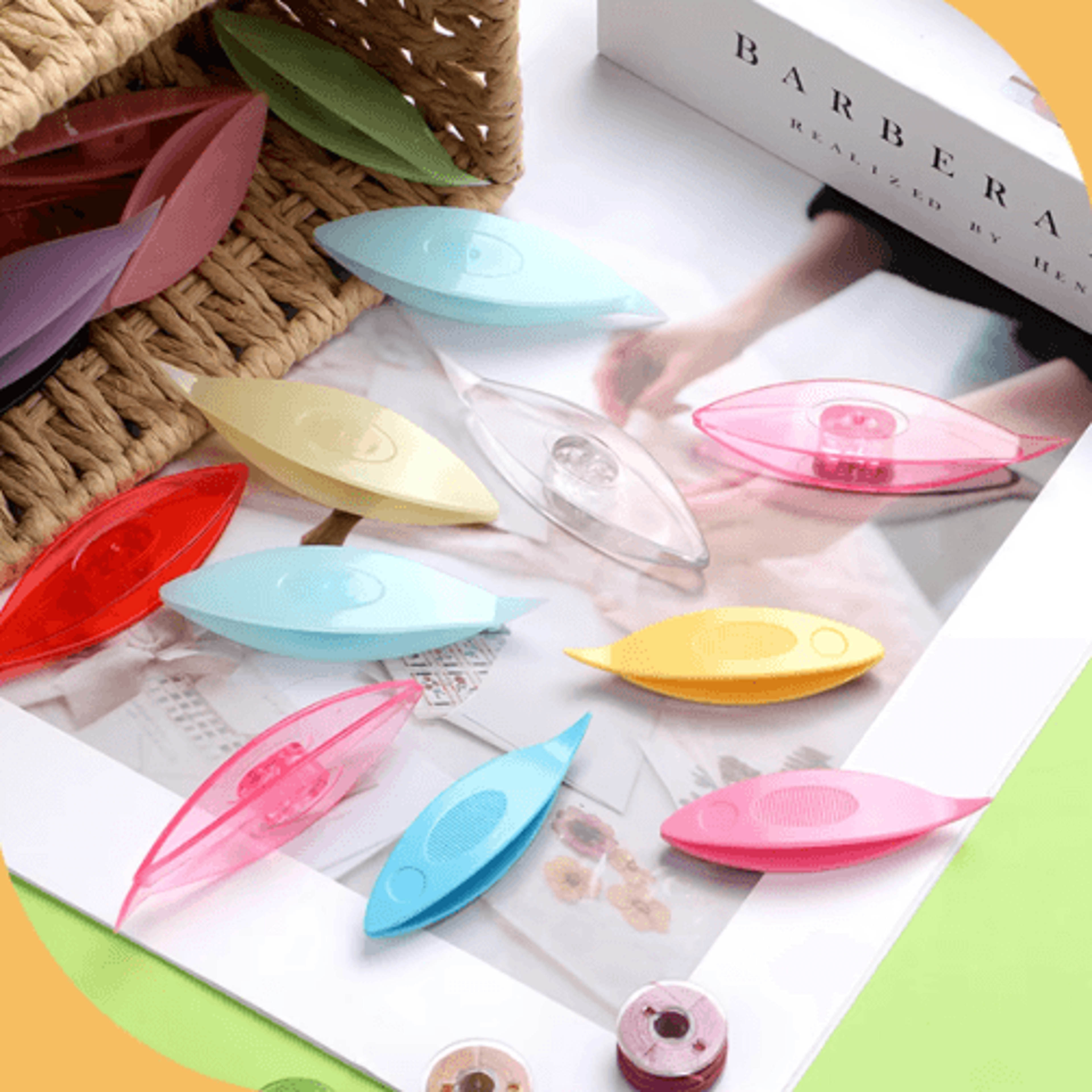 candy color tatting shuttle lace weaving tool