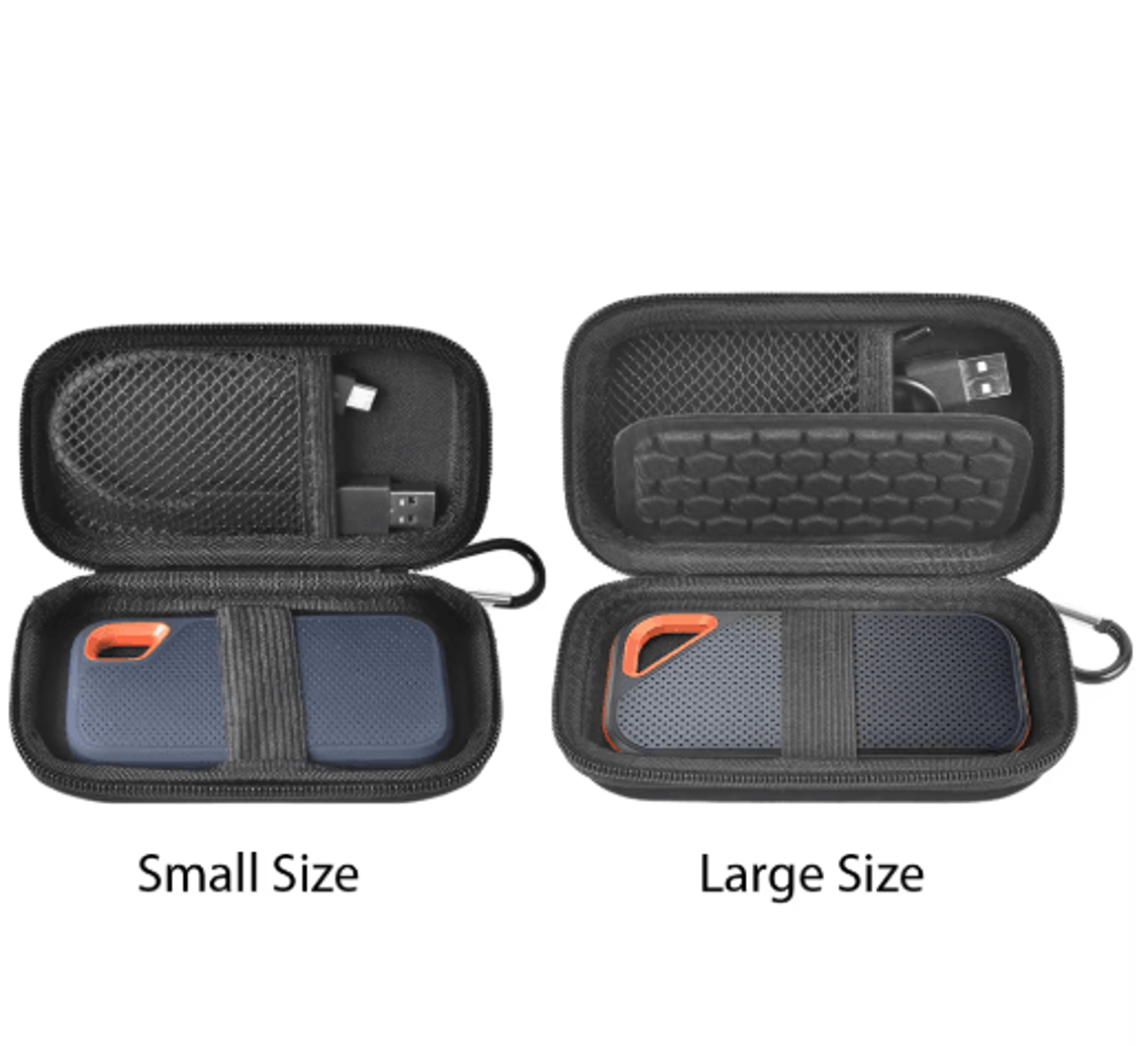 hard travel case for sandisk & crucial portable ssds